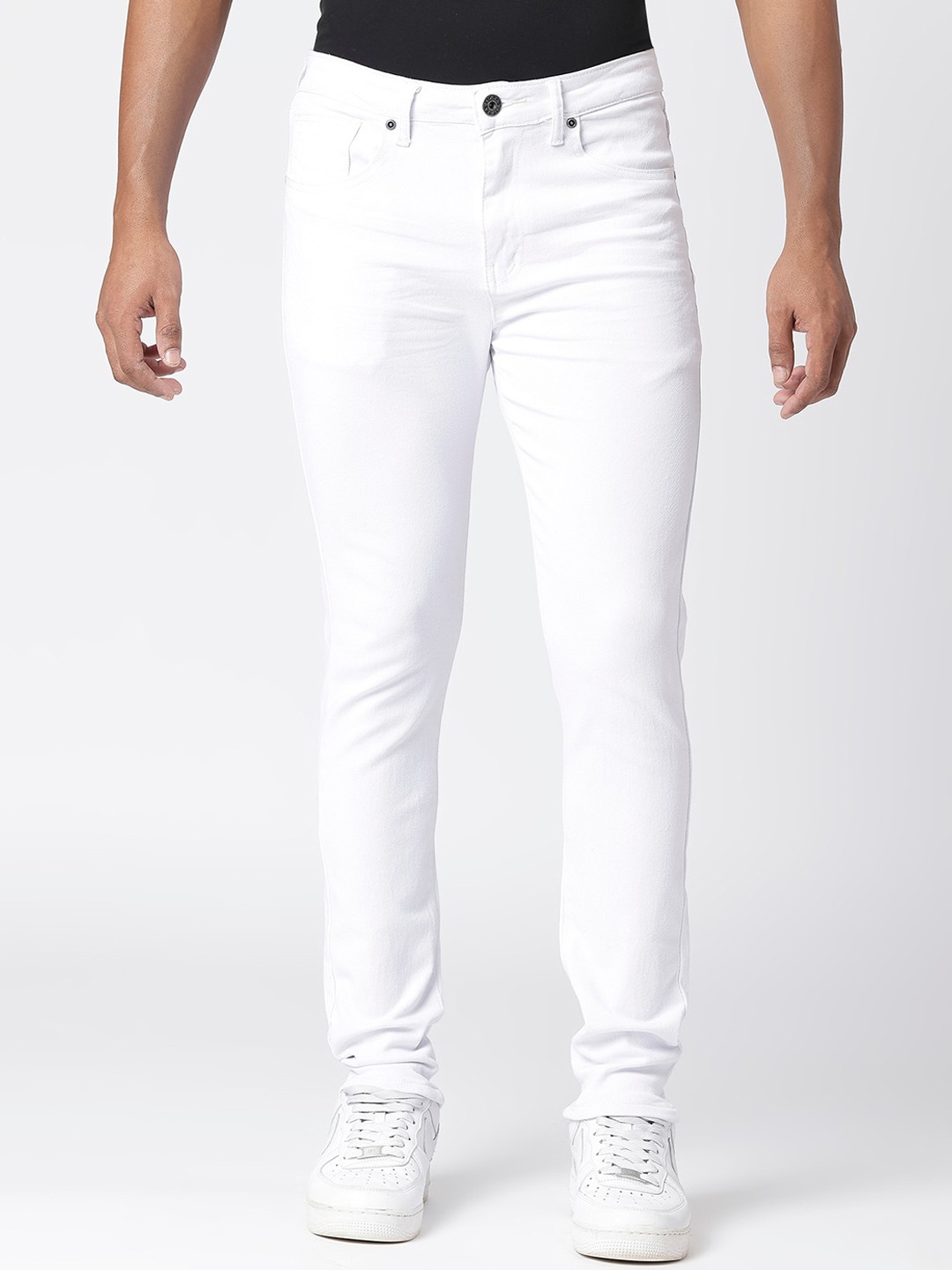 

WAIMEA Men Mid-Rise Skinny Fit Stretchable Jeans, White