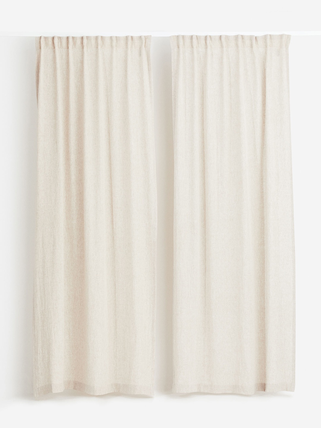 

H&M Beige 2-Pack Linen-Blend Curtain Lengths