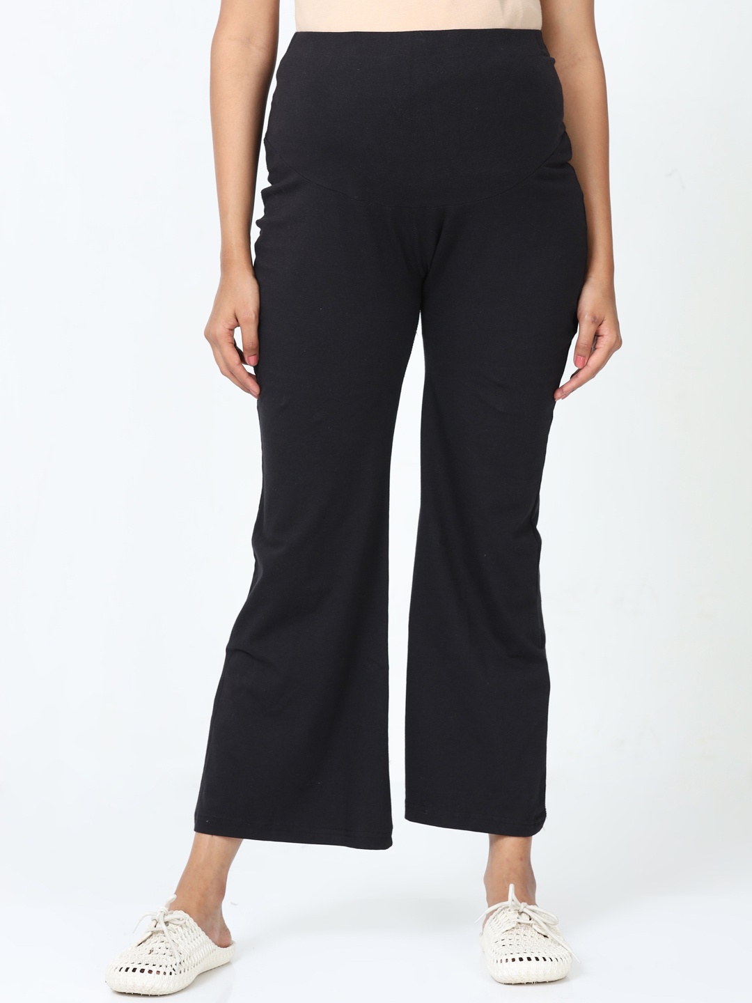 

9shines Label Women Black Maternity Palazzos