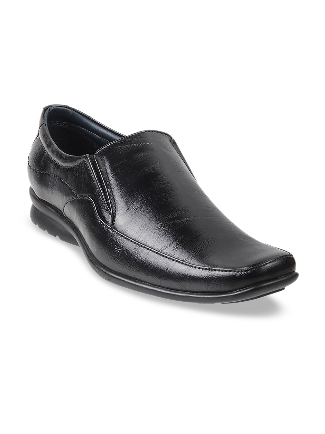 

WALKWAY by Metro Men Leather Formal Slip-On Shoes, Black