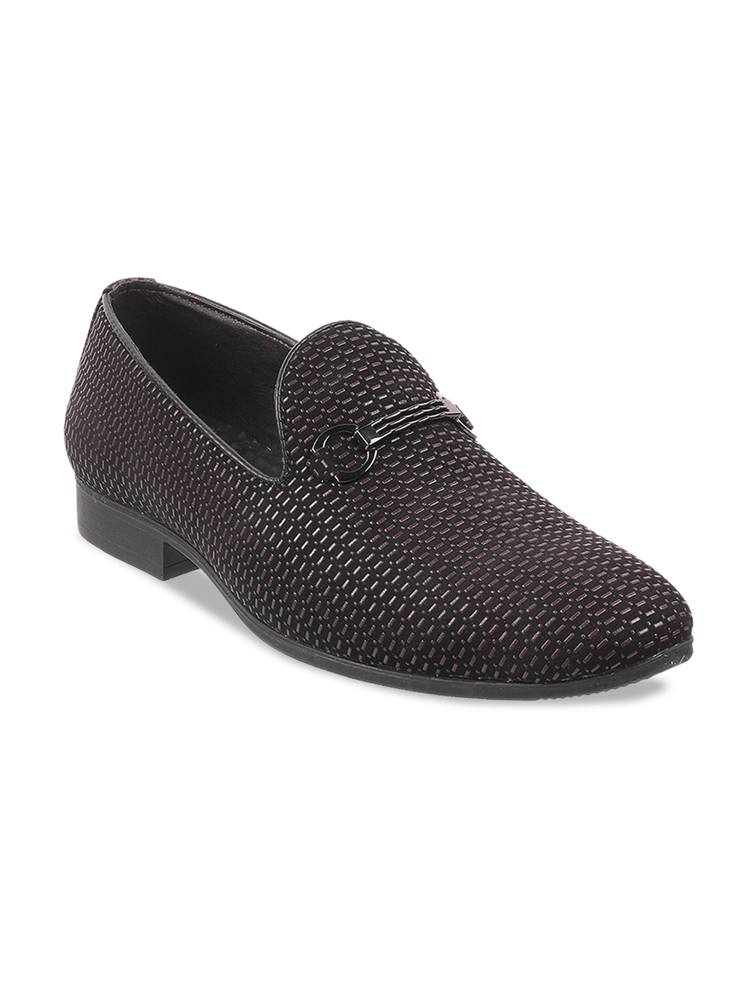 

WALKWAY by Metro Men Textured Round-Toe Formal Loafers, Brown