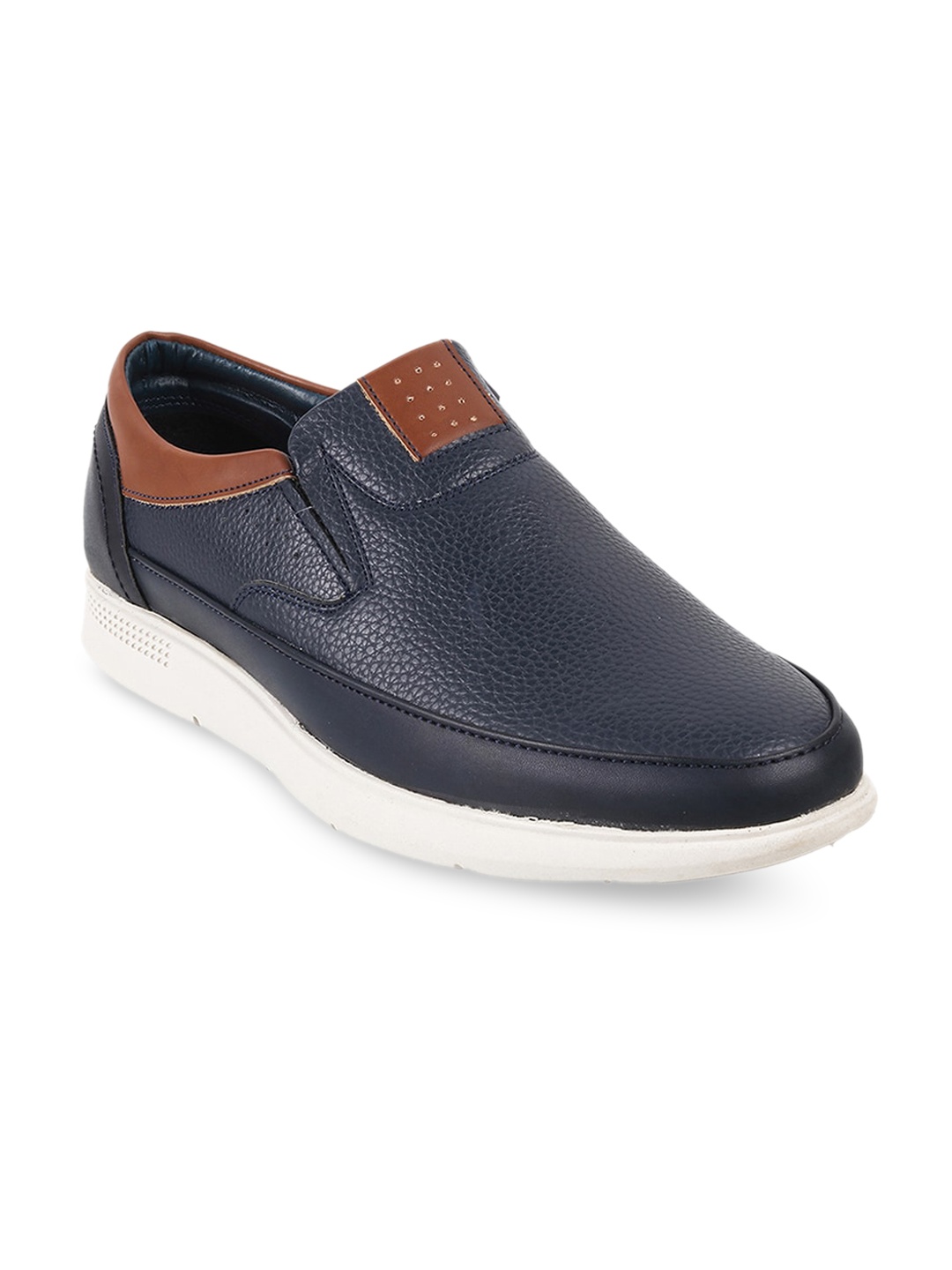 

WALKWAY by Metro Men Textured Slip-On Sneakers, Navy blue