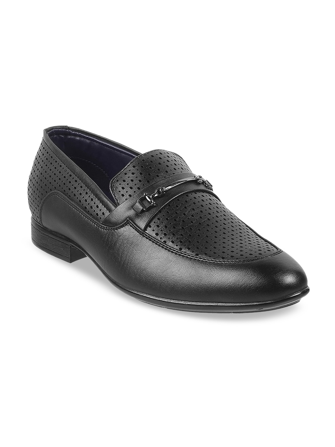 

WALKWAY by Metro Men Textured Formal Loafers, Black