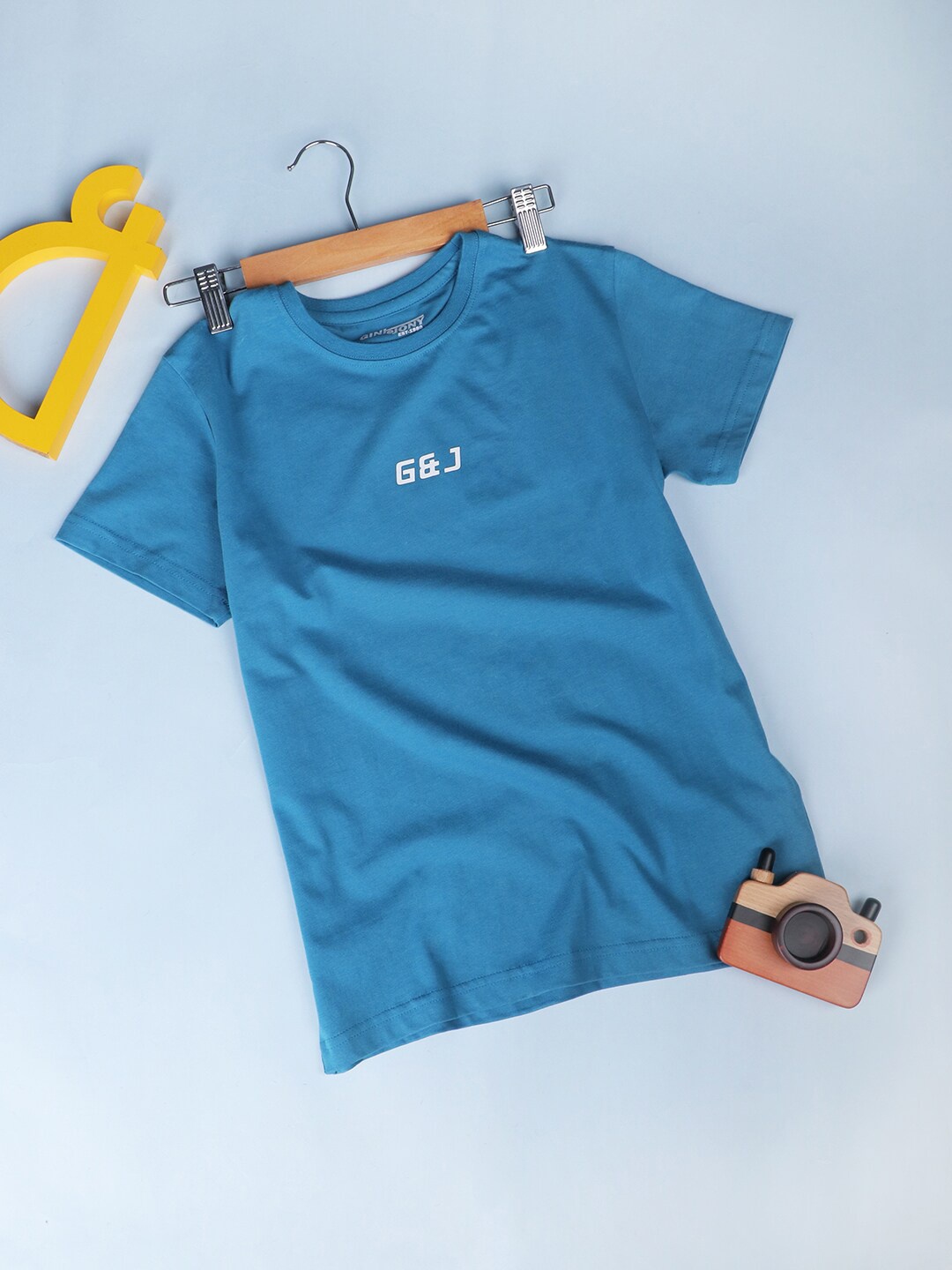 

Gini and Jony Boys Cotton T-shirt, Teal