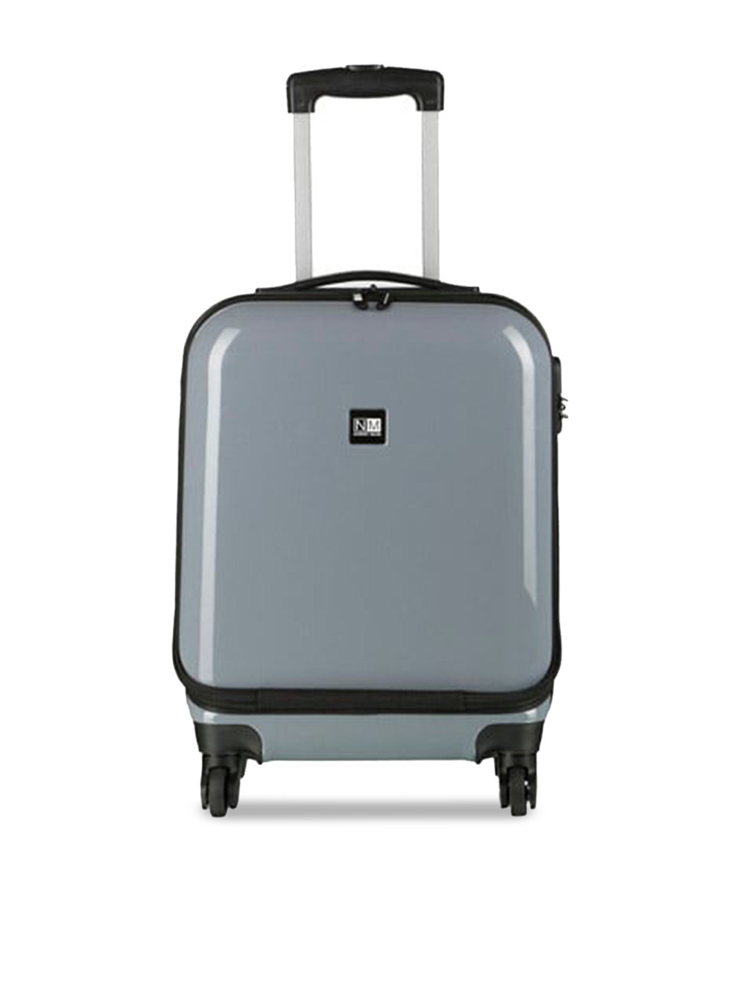 

Nasher Miles New York Plus Hard-Sided Cabin Trolley Suitcase, Grey