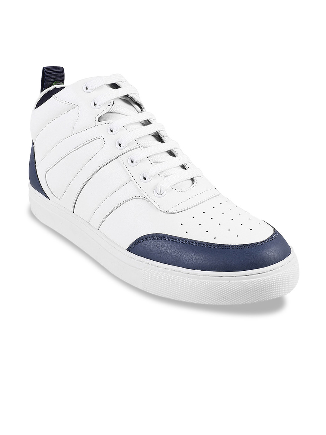 

Mochi Men Perforated Colourblocked Sneakers, White