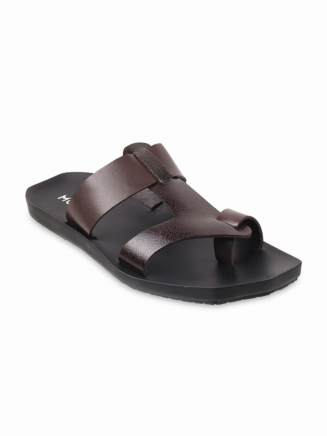 

Mochi Men Open Toe Leather Comfort Sandals, Brown