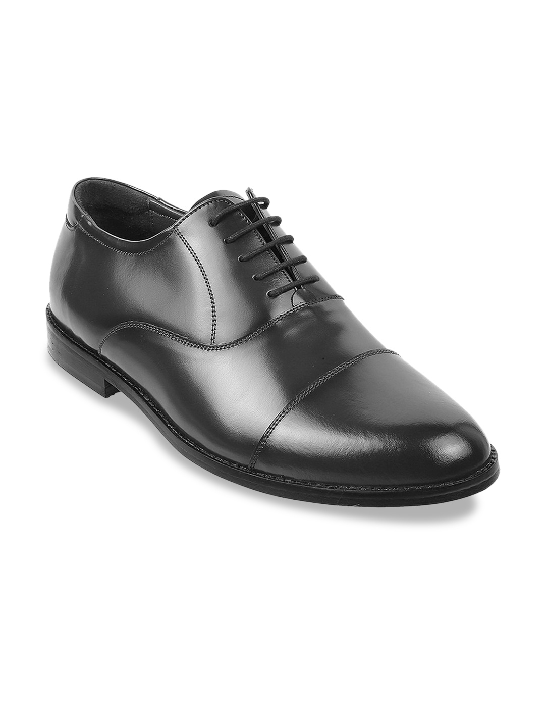 

Mochi Men Leather Formal Oxfords, Black