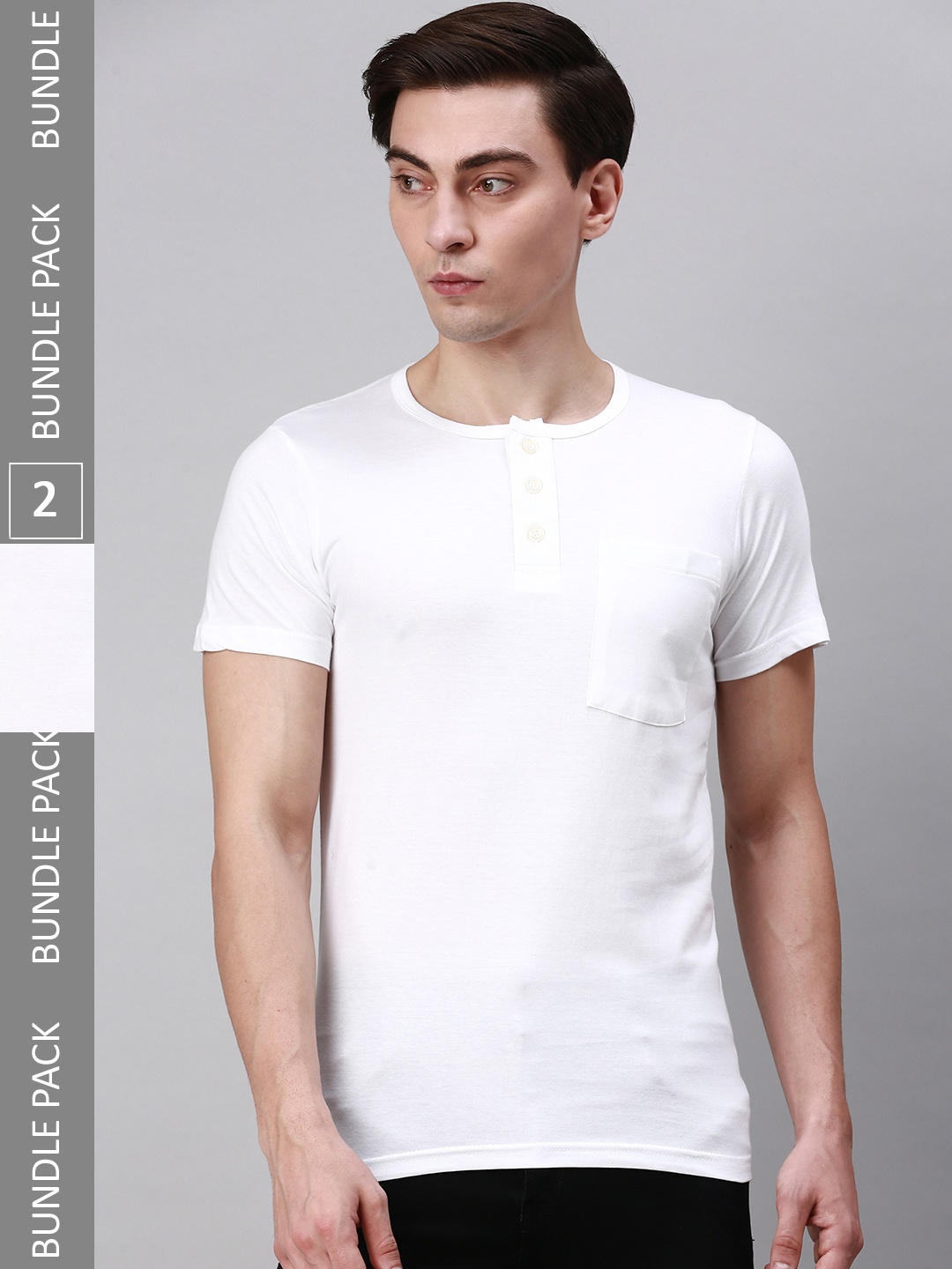

Lux Cozi Pack Of 2 Cotton T-shirt, White