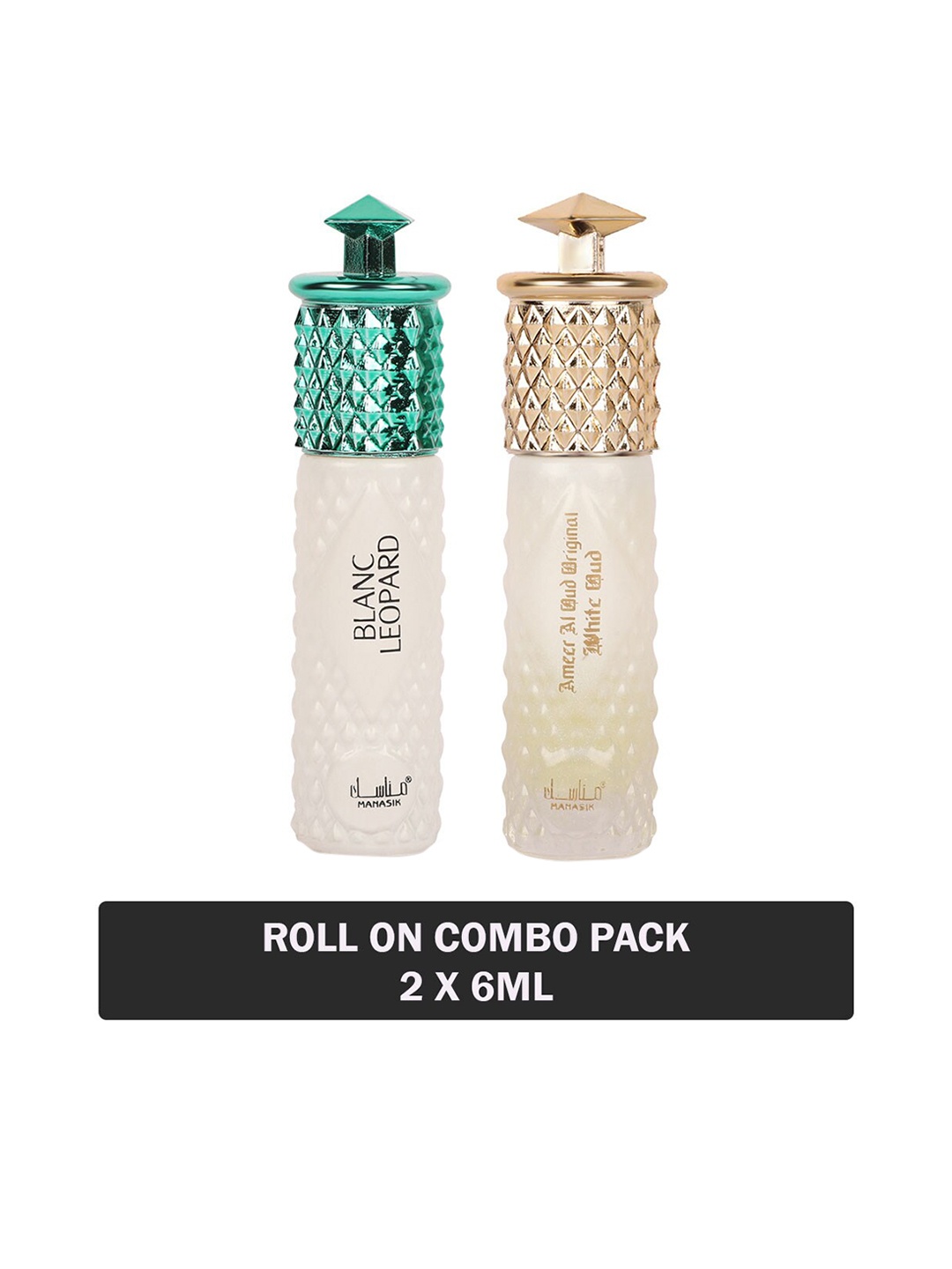 

MANASIK Set Of 2 Blanc Leopard & Ameer Al Oud Original White Oud Attar - 6 ml Each