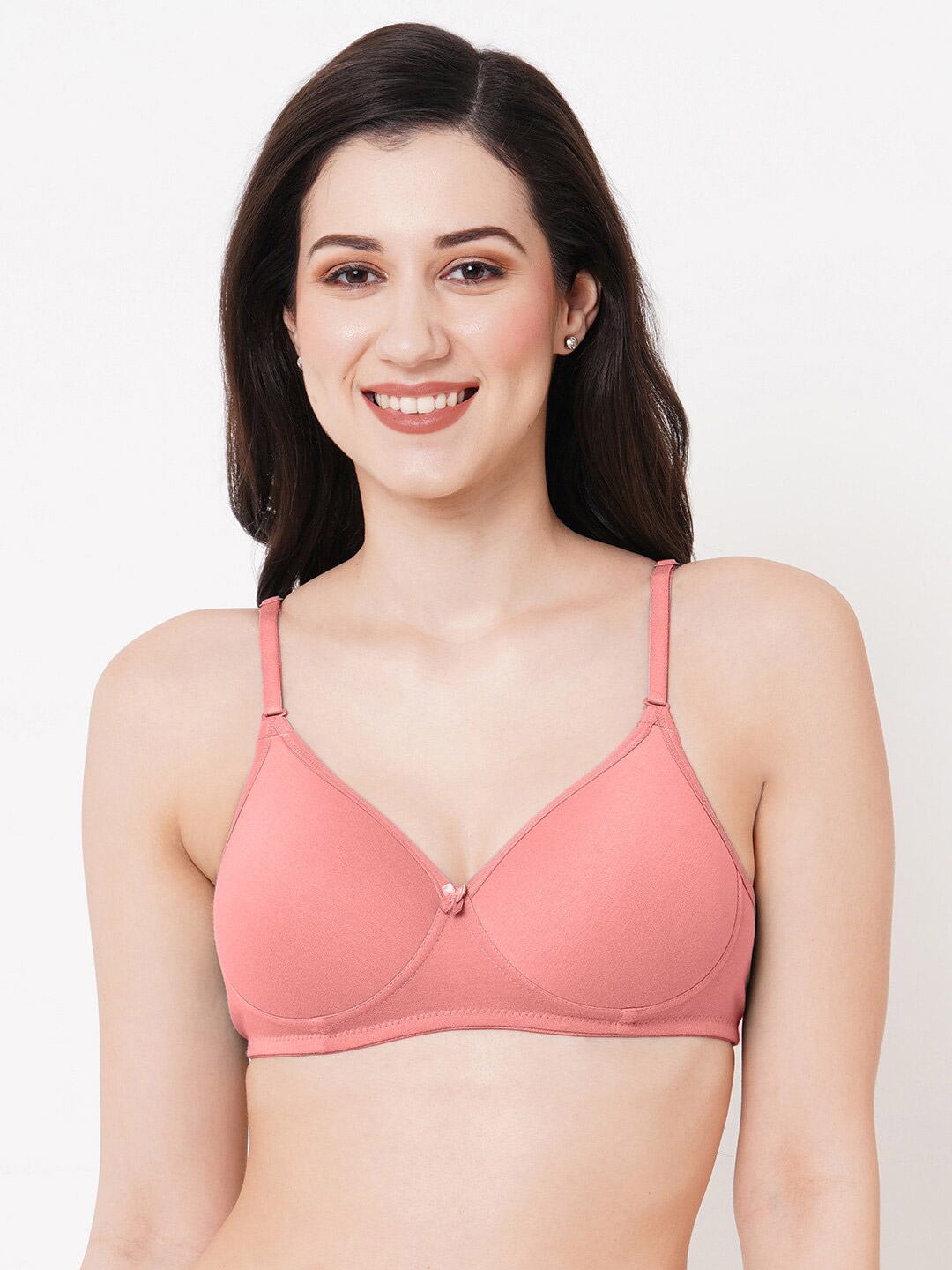 

Planetinner Full Coverage Heavily Padded Rapid-Dry Cotton T-Shirt Bra, Pink