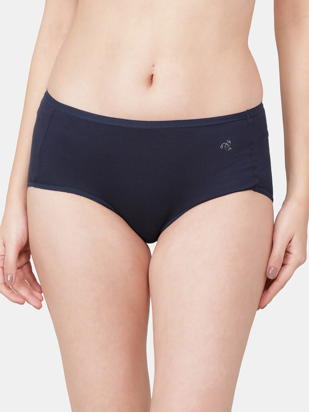 

Jockey Full Coverage Micro Modal Hipster With Exposed Waistband & StayFresh Treatment-1809, Navy blue