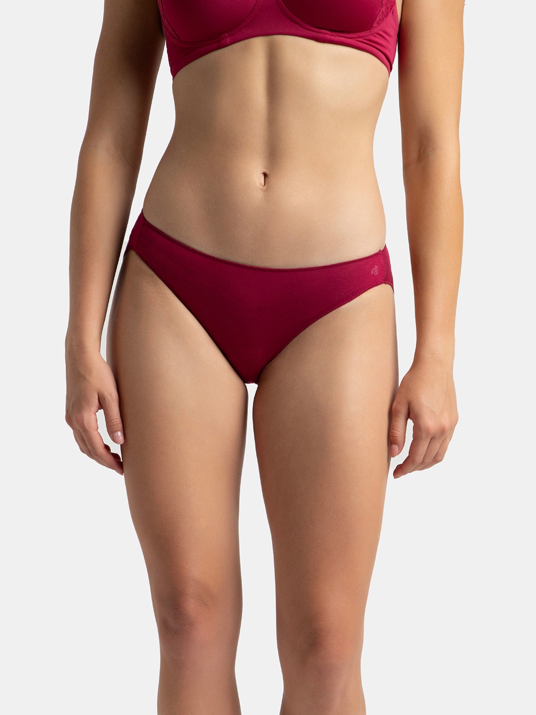 

Jockey Medium Coverage Micro Modal Bikini Brief With StayFresh Treatment-1803, Maroon