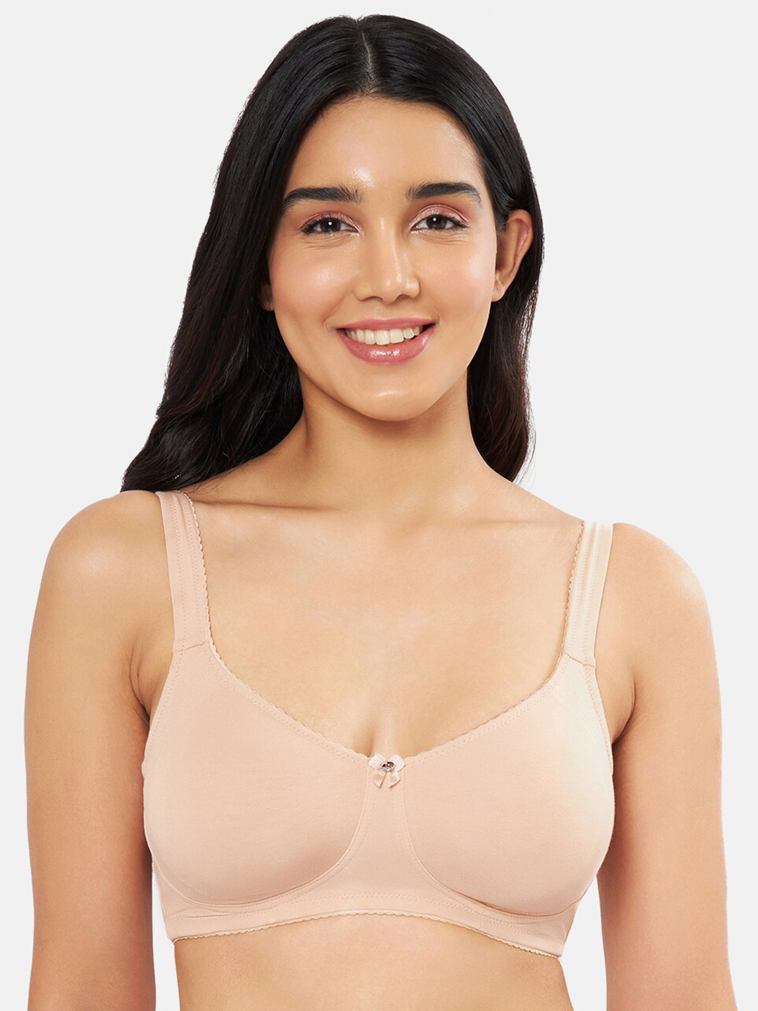 

Amante Solid Non Padded Non-Wired Full Coverage Super Support Bra, Beige