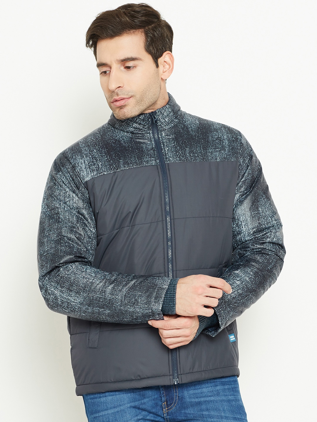 

Cloak & Decker by Monte Carlo Men Navy Blue Solid Padded Jacket