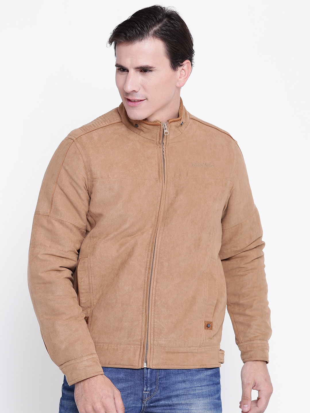 

Cloak & Decker by Monte Carlo Men Beige Solid Padded Jacket