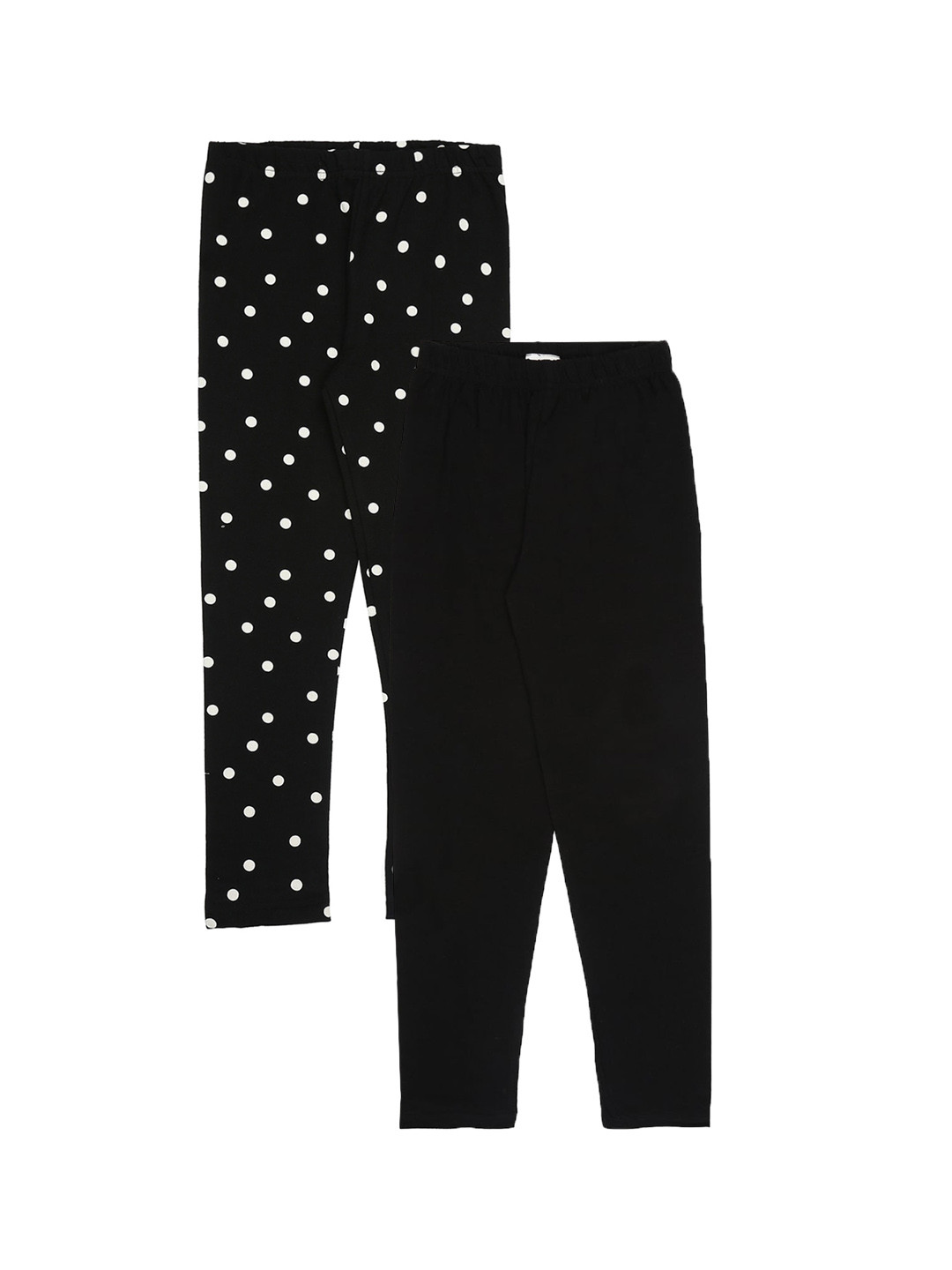 

RAINE AND JAINE Girls Pack Of 2 Ankle-Length Leggings, Black