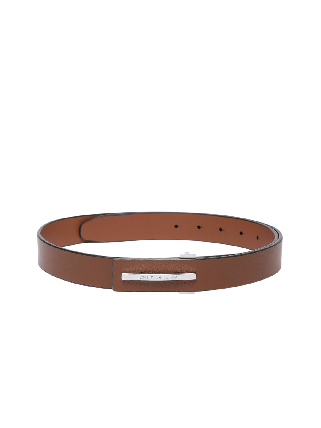 

Louis Philippe Men Solid Leather Belt, Tan