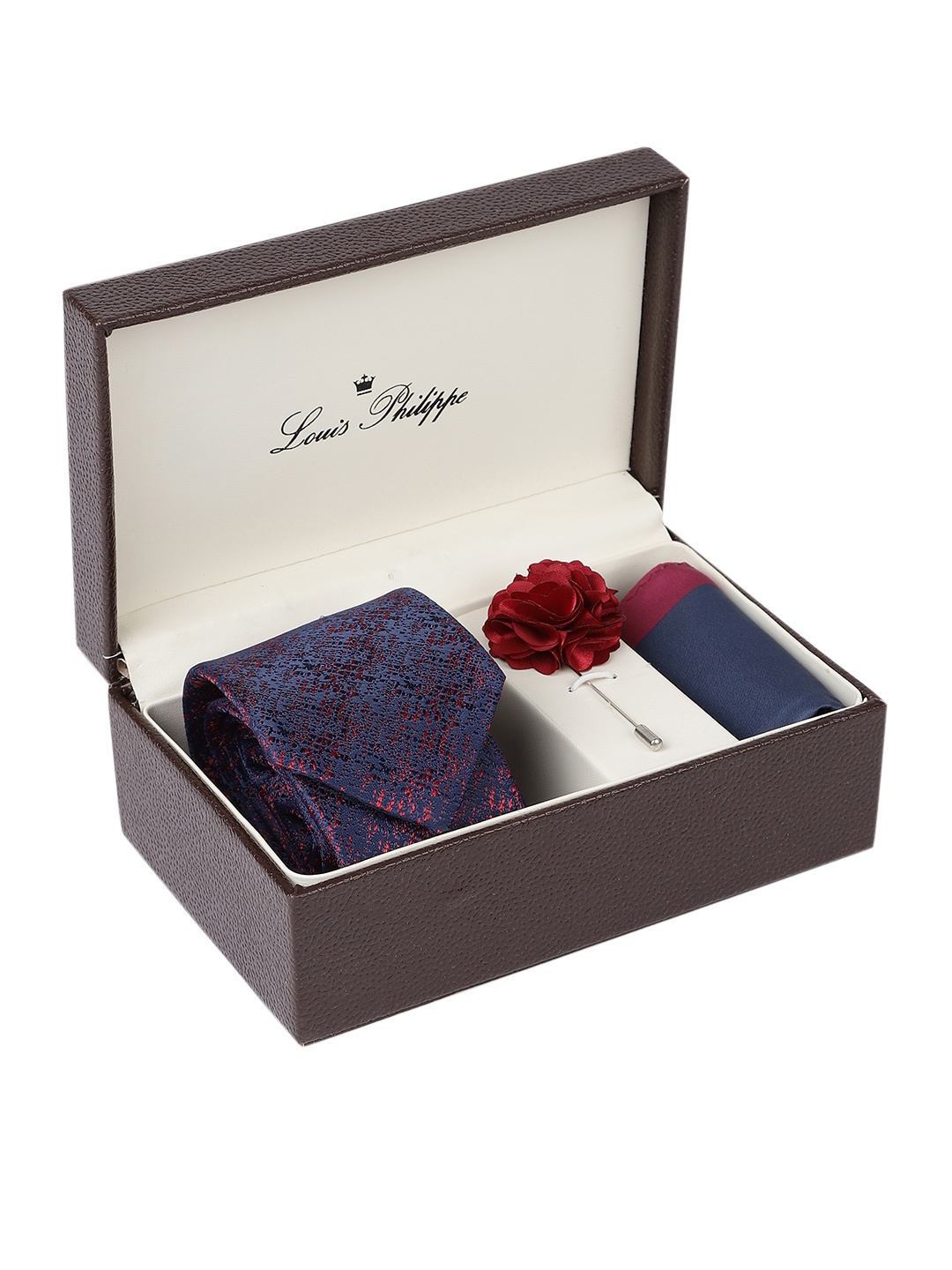 

Louis Philippe Men Accessory Gift Set, Blue