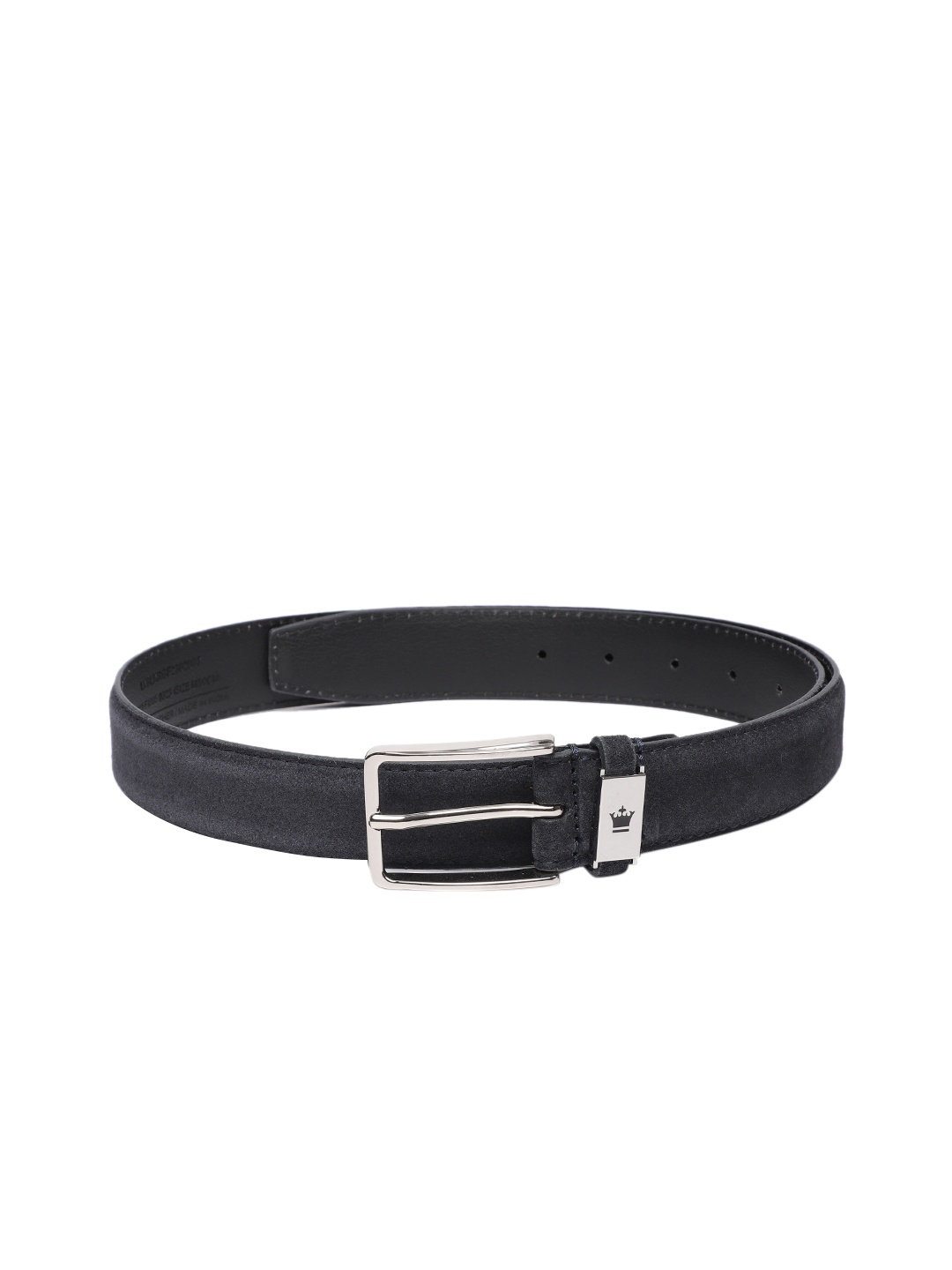 

Louis Philippe Sport Men Solid Leather Belt, Navy blue