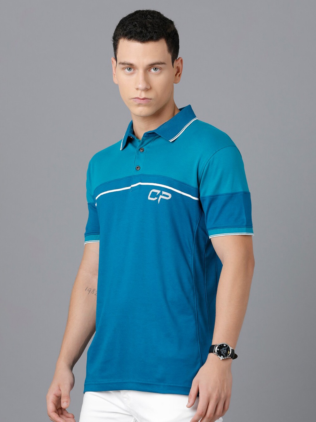 

Classic Polo Polo Collar Cotton Relaxed Fit T-shirt, Blue