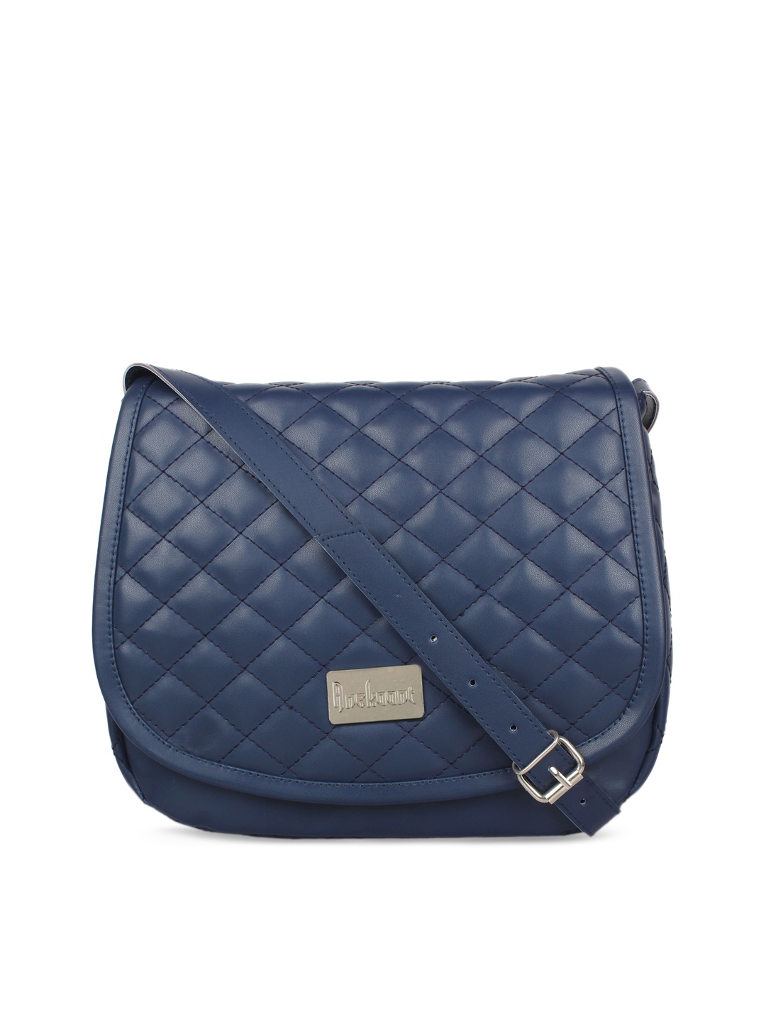

Anekaant Navy Blue Solid Sling Bag