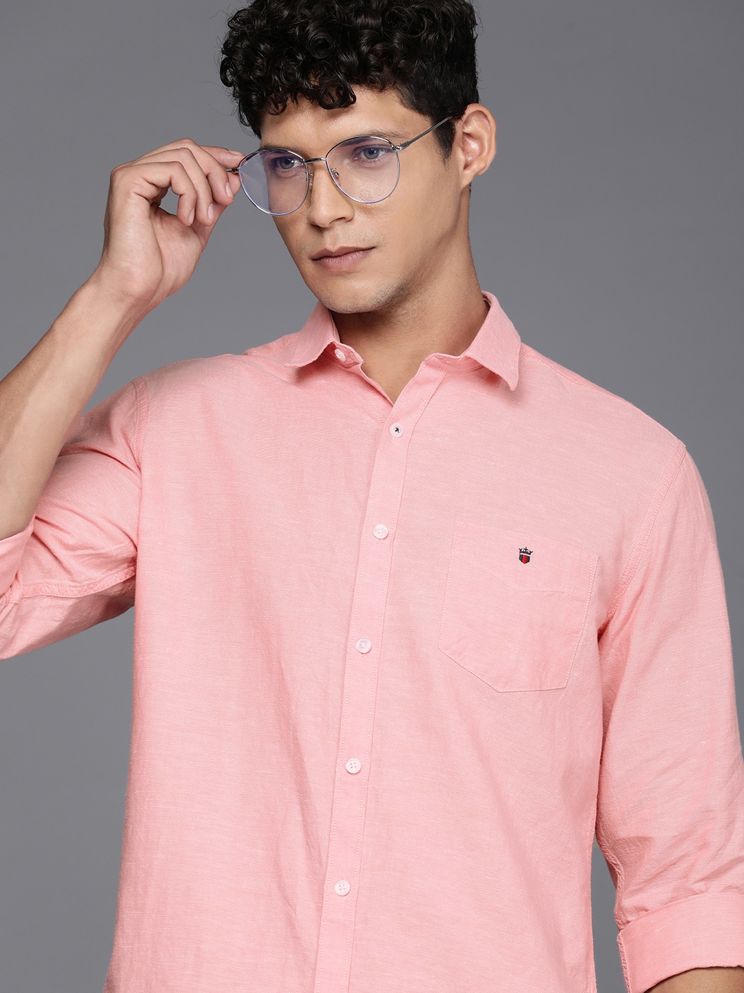 

Louis Philippe Sport Slim Fit Opaque Casual Shirt, Pink