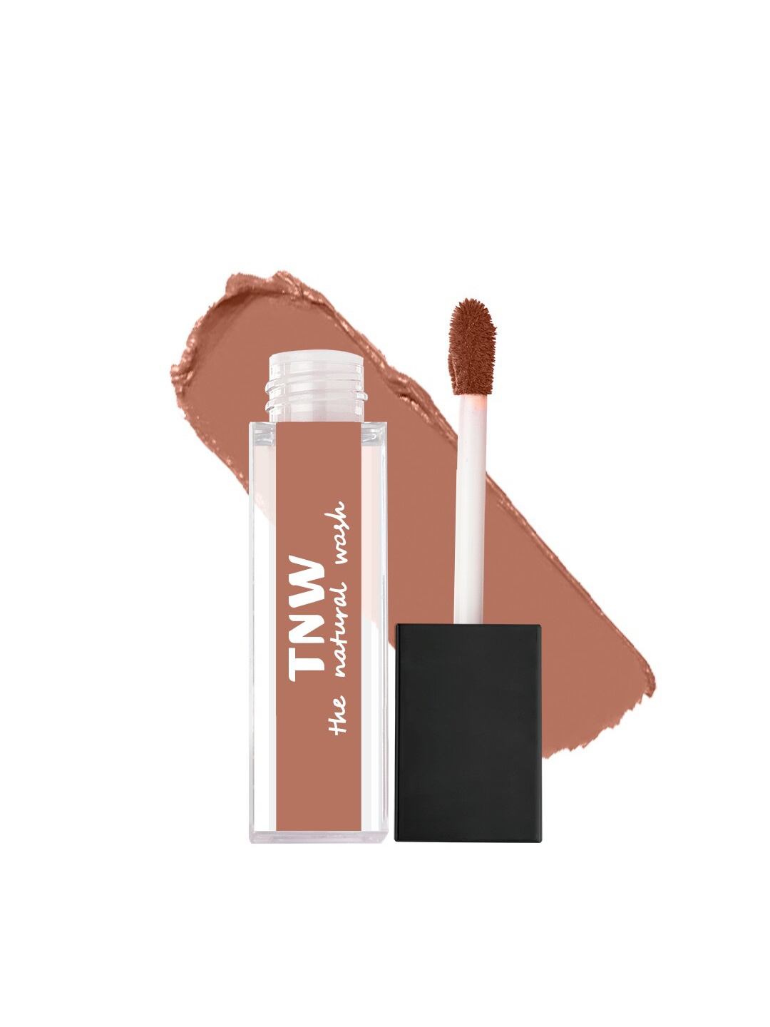 

TNW the natural wash Matte Velvet Longstay Mini Liquid Lipstick 1.2 ml - Nutty Nude 06, Brown