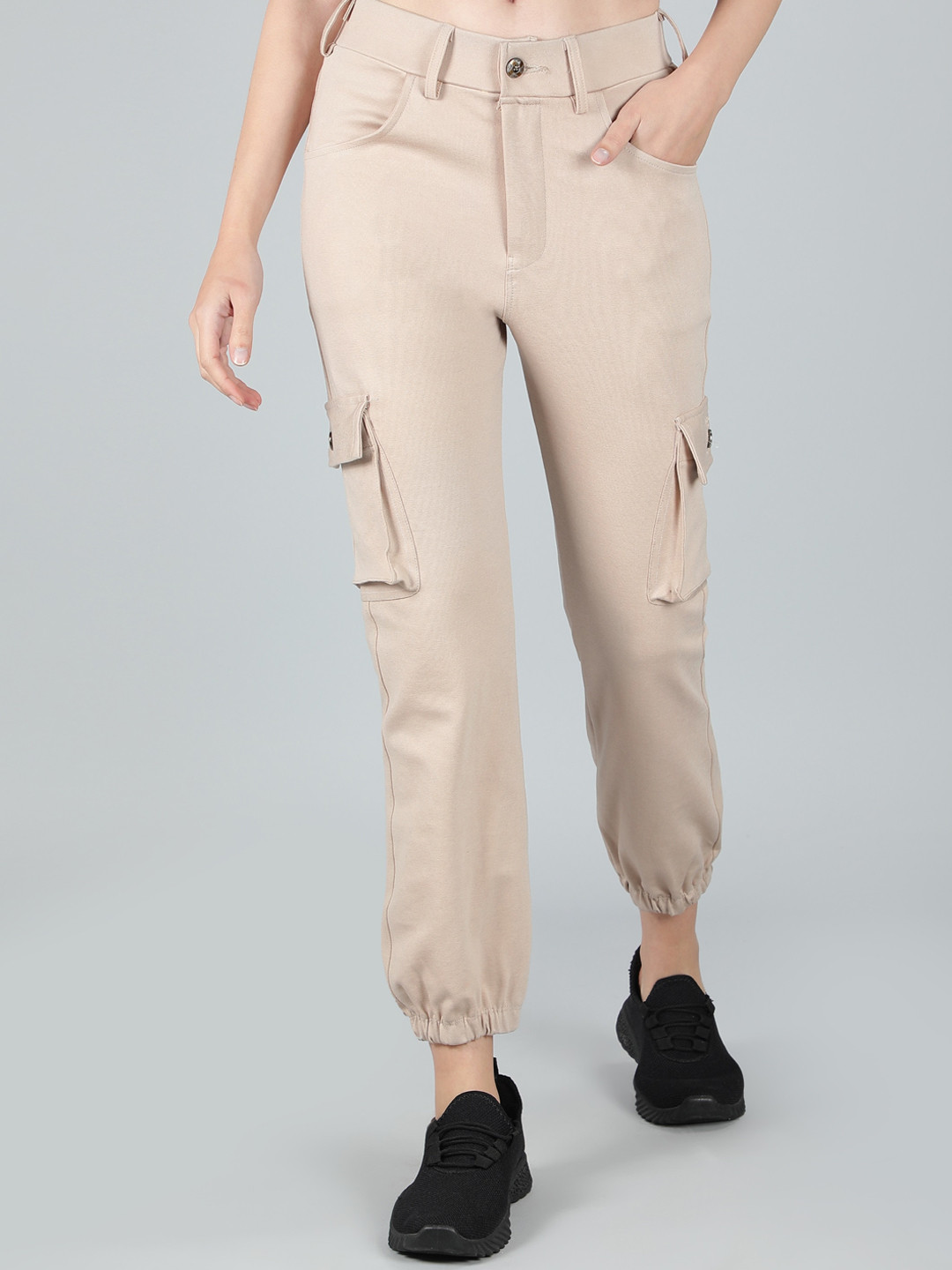 

Sonex Gold Women Regular Fit Mid-Rise Cargos, Beige