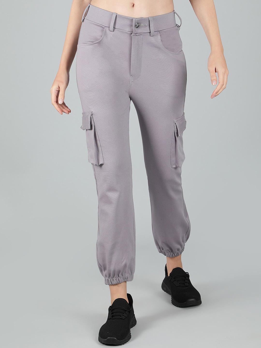 

Sonex Gold Women Regular Fit Mid-Rise Cargos, Grey