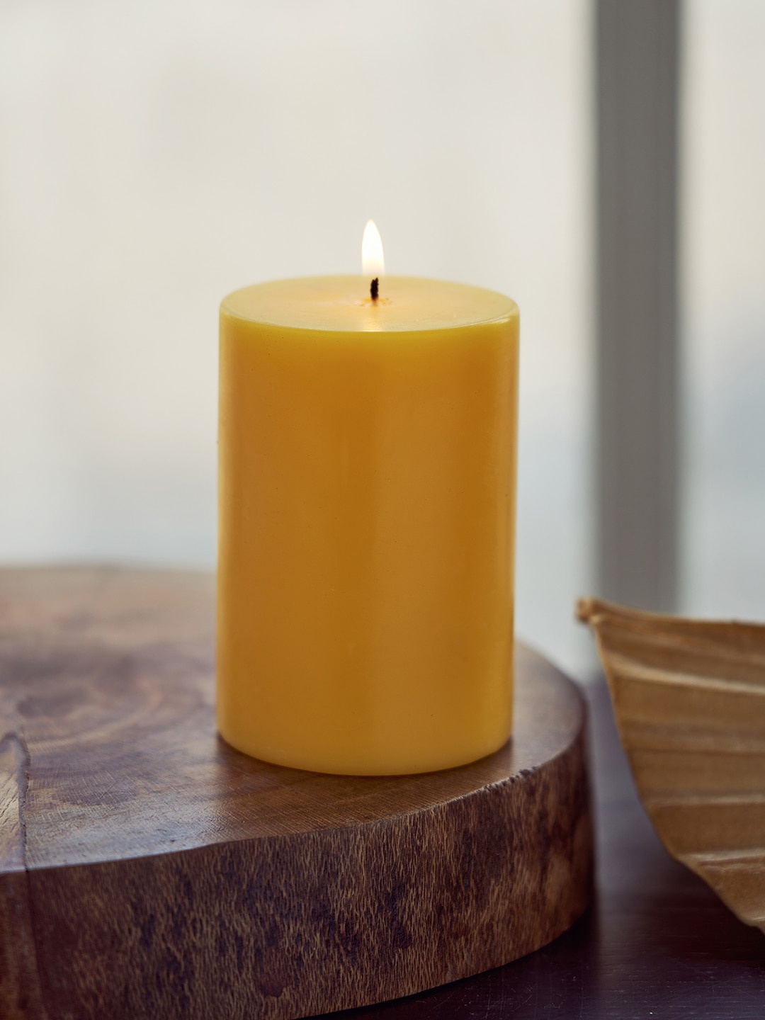 

Pure Home and Living Yellow Magnolia Jasmine Pillar Large Candle