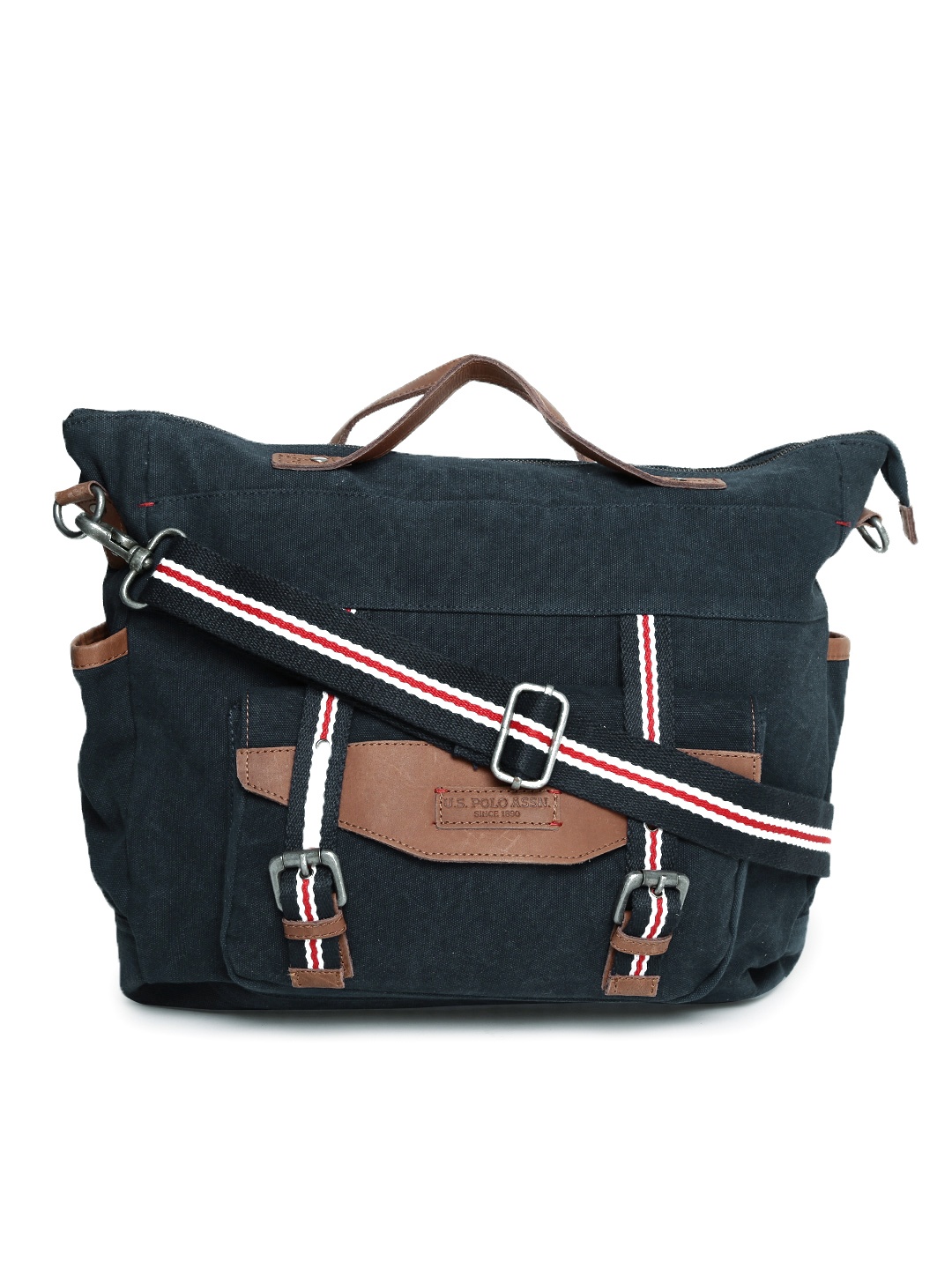 

U.S. Polo Assn. Unisex Navy Blue & Navy Blue Solid Laptop Bag