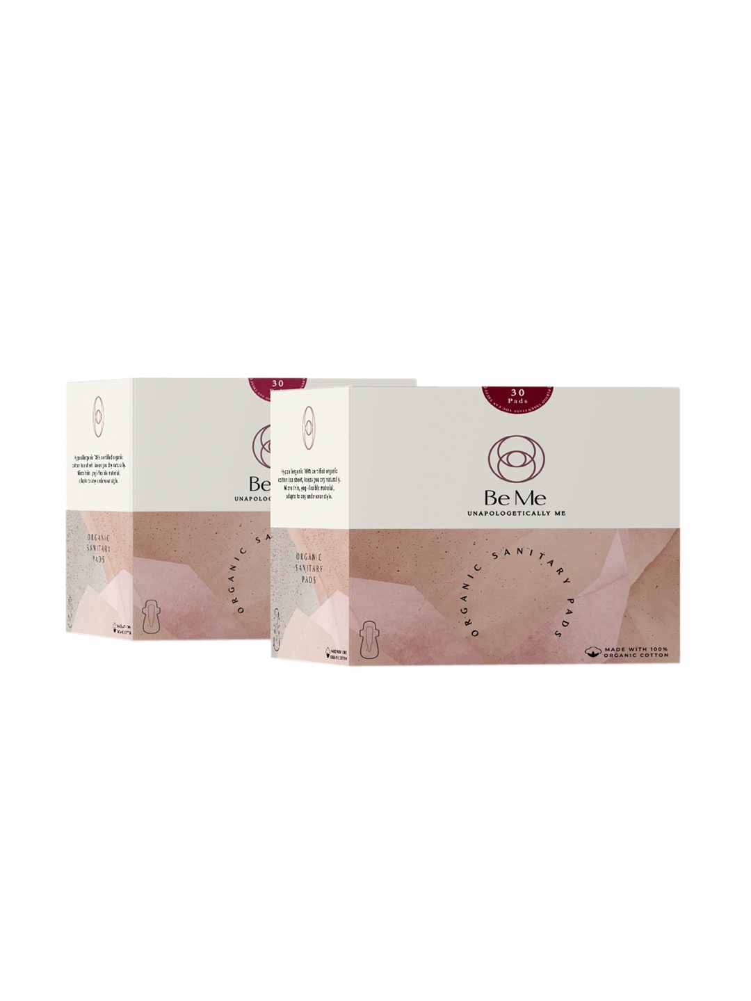 

BE ME Pack Of 60 Moderate & Heavy Flow Sanitary Pads, White
