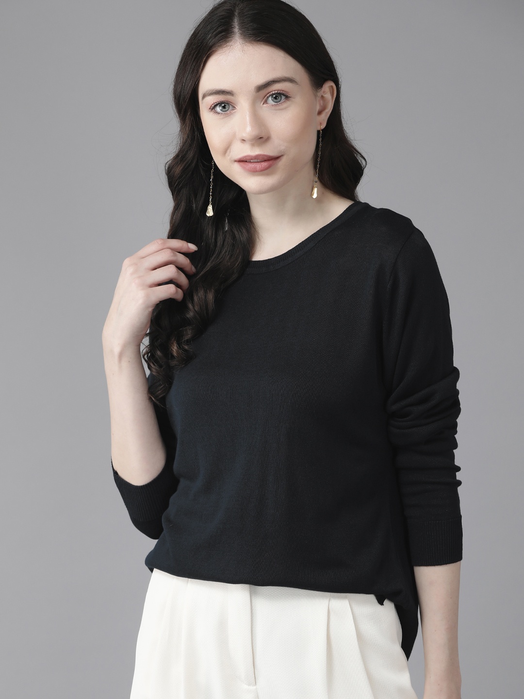 

Van Heusen Woman Fine knit Top, Navy blue
