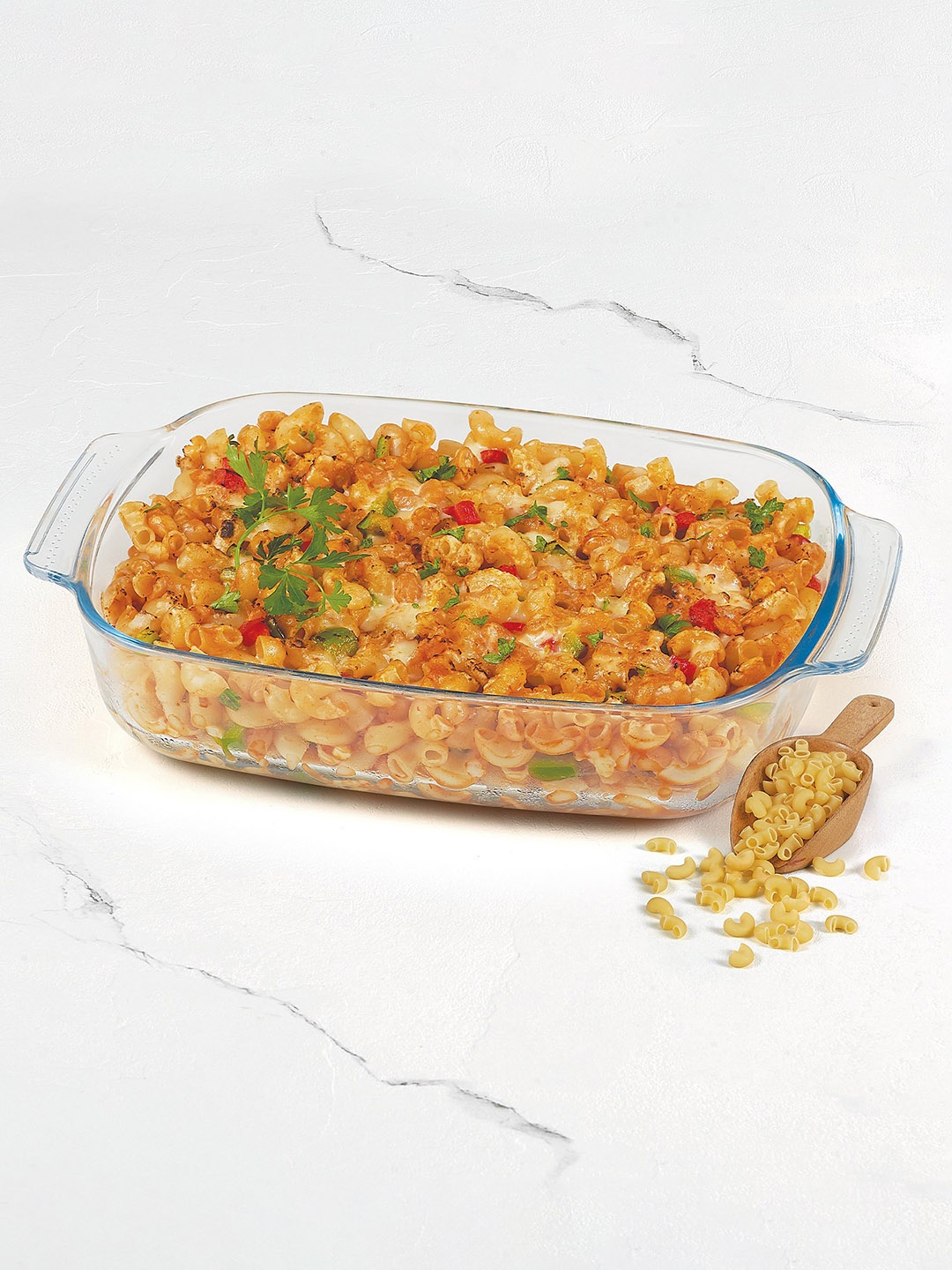 

Treo 2000 Ovensafe Deep Rectangular Transparent Roaster Borosilicate Glass Dish 2 L