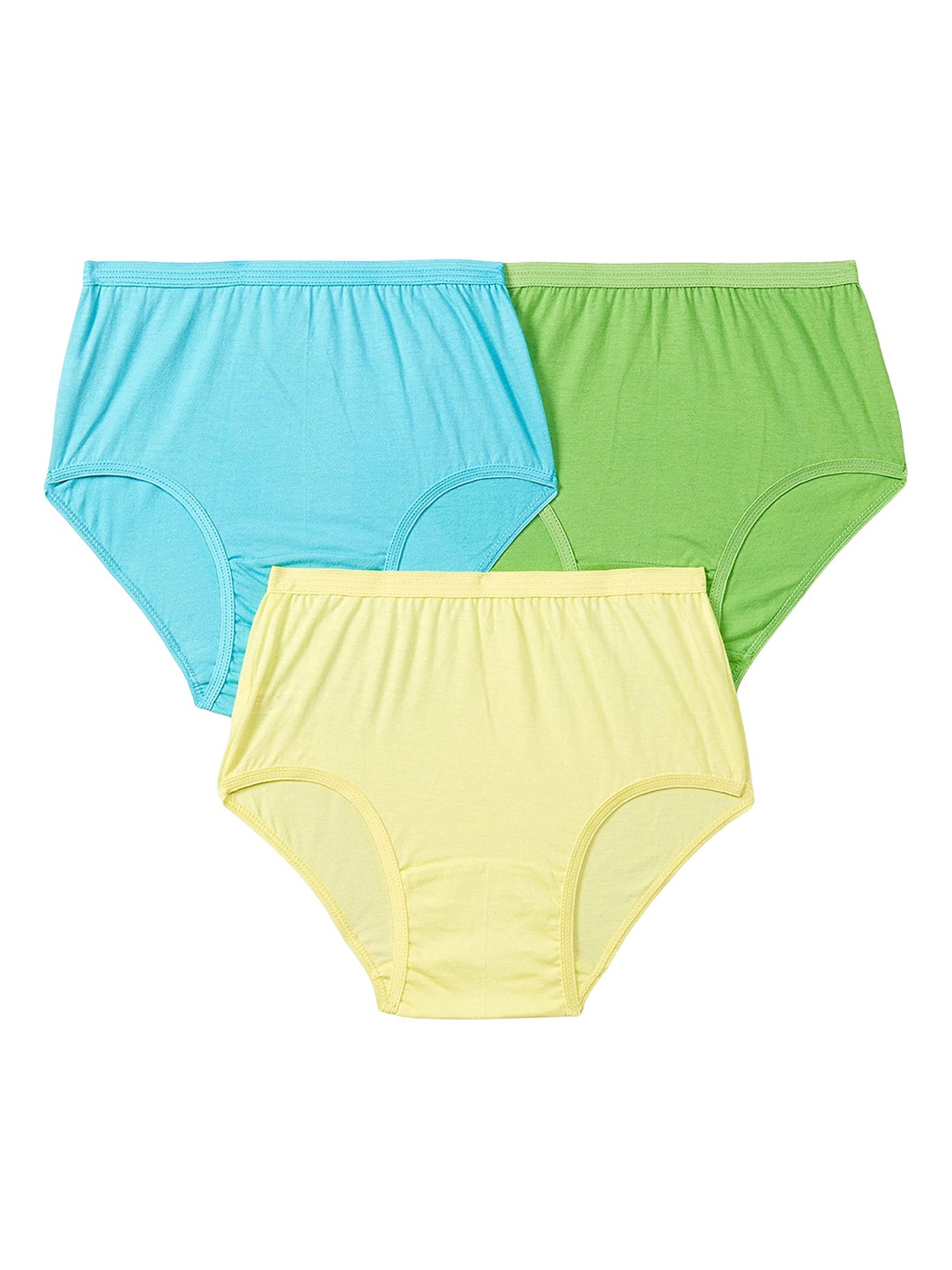 

JON Girls Pack Of 3 Assorted Cotton Hipster Briefs