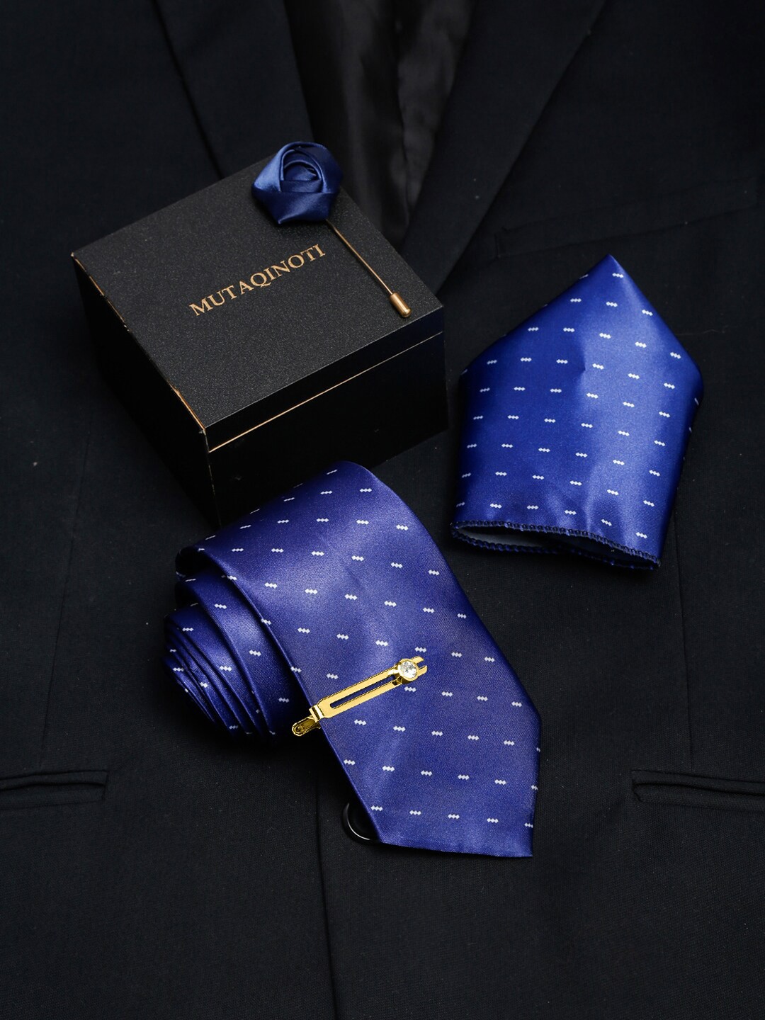

MUTAQINOTI Men Accessory Gift Set, Blue