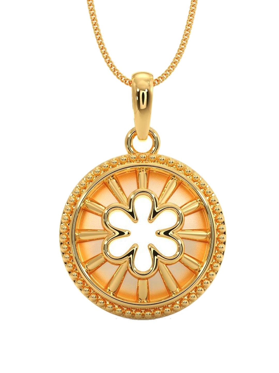 

CANDERE A KALYAN JEWELLERS COMPANY 14K Gold Stine Studded Pendant - 1.66 g