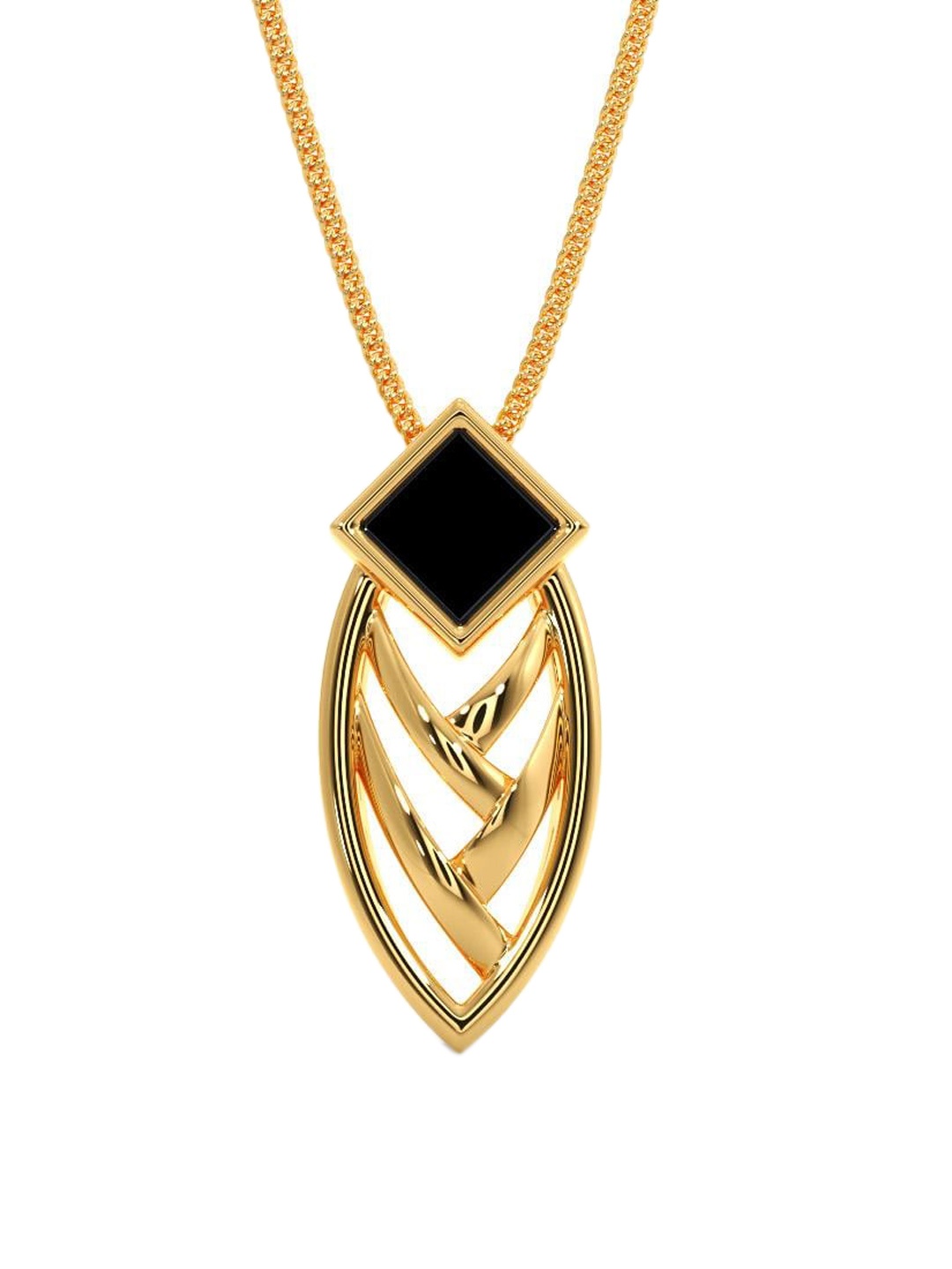 

CANDERE A KALYAN JEWELLERS COMPANY 14K Yellow Gold Pendant 0.52 g, Black