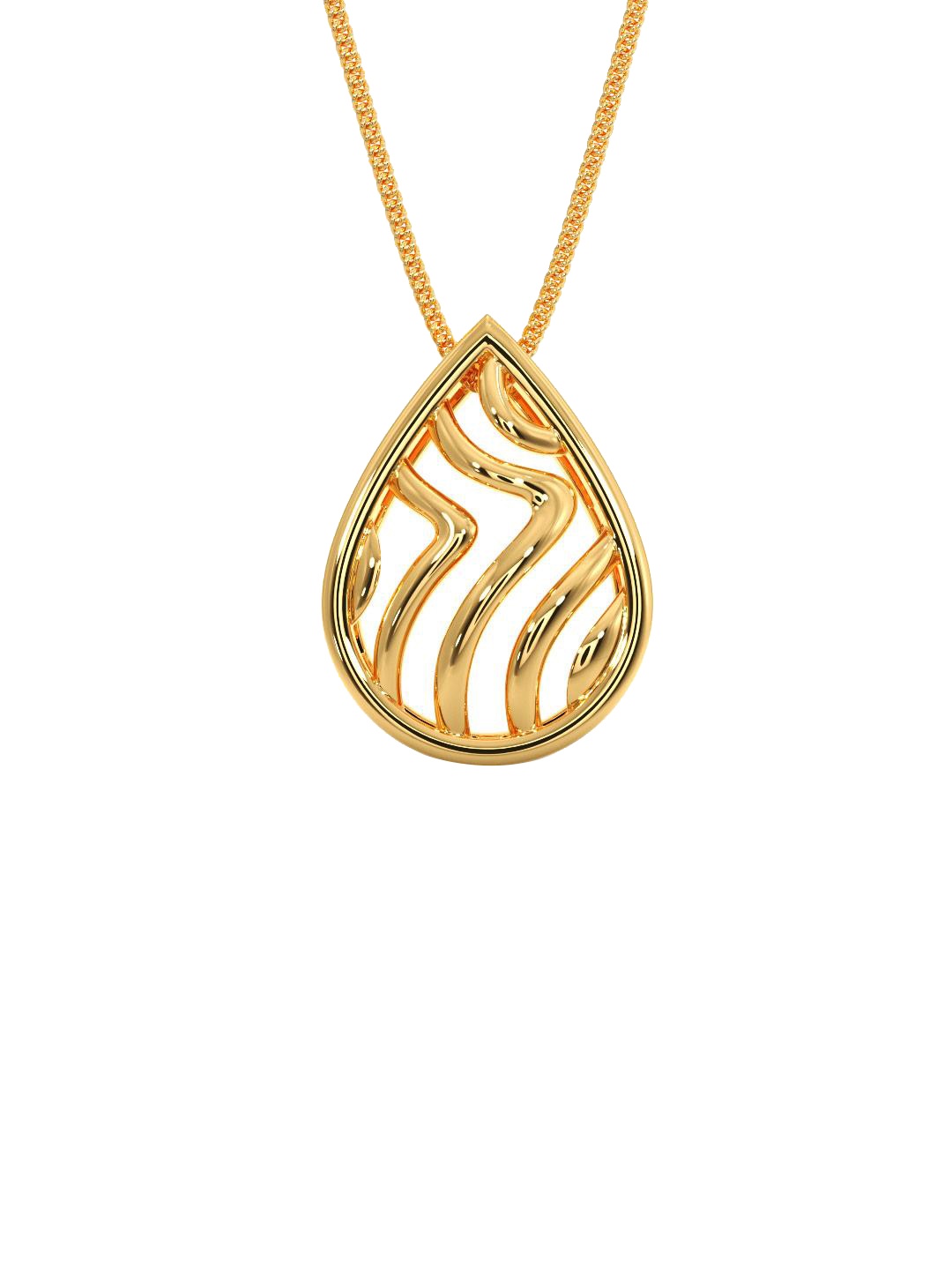 

CANDERE A KALYAN JEWELLERS COMPANY 18K Yellow Gold Tear Drop Shaped Pendant