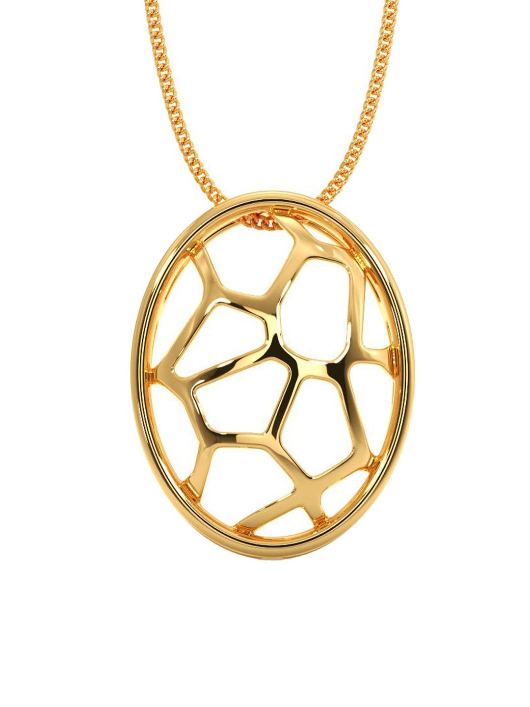 

CANDERE A KALYAN JEWELLERS COMPANY 14K Yellow Gold Round-Shaped Pendant-0.72 g