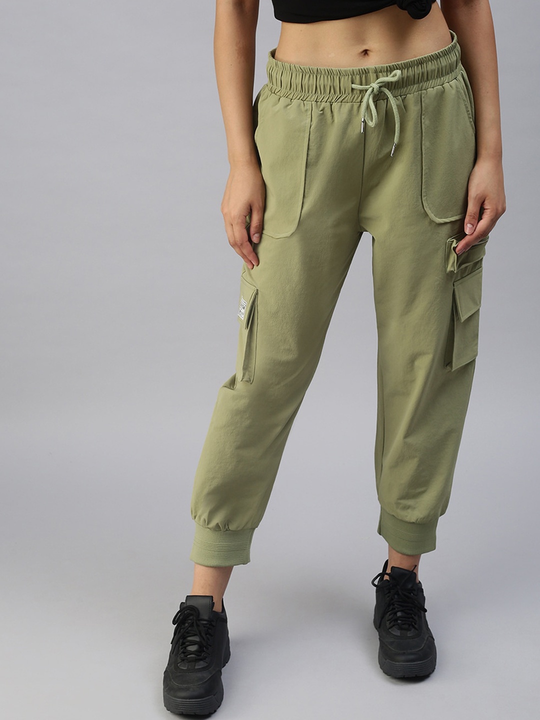 

SHOWOFF Women High-Rise Joggers, Olive