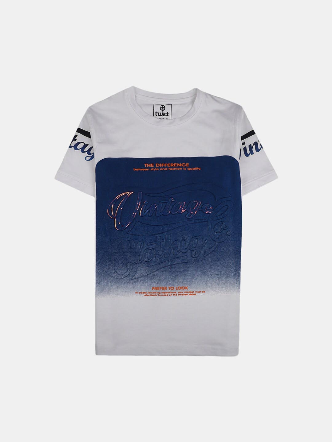 

V-Mart Boys Printed Regular Fit Cotton T-shirt, White