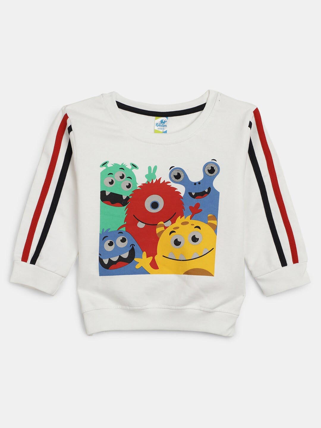 

V-Mart Kids Graphic Printed Cotton T-shirt, White