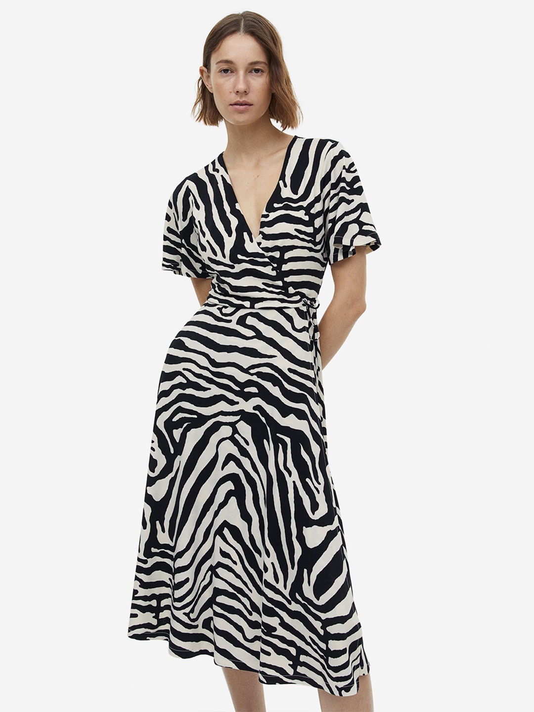 

H&M Jersey Wrap Dress, Black