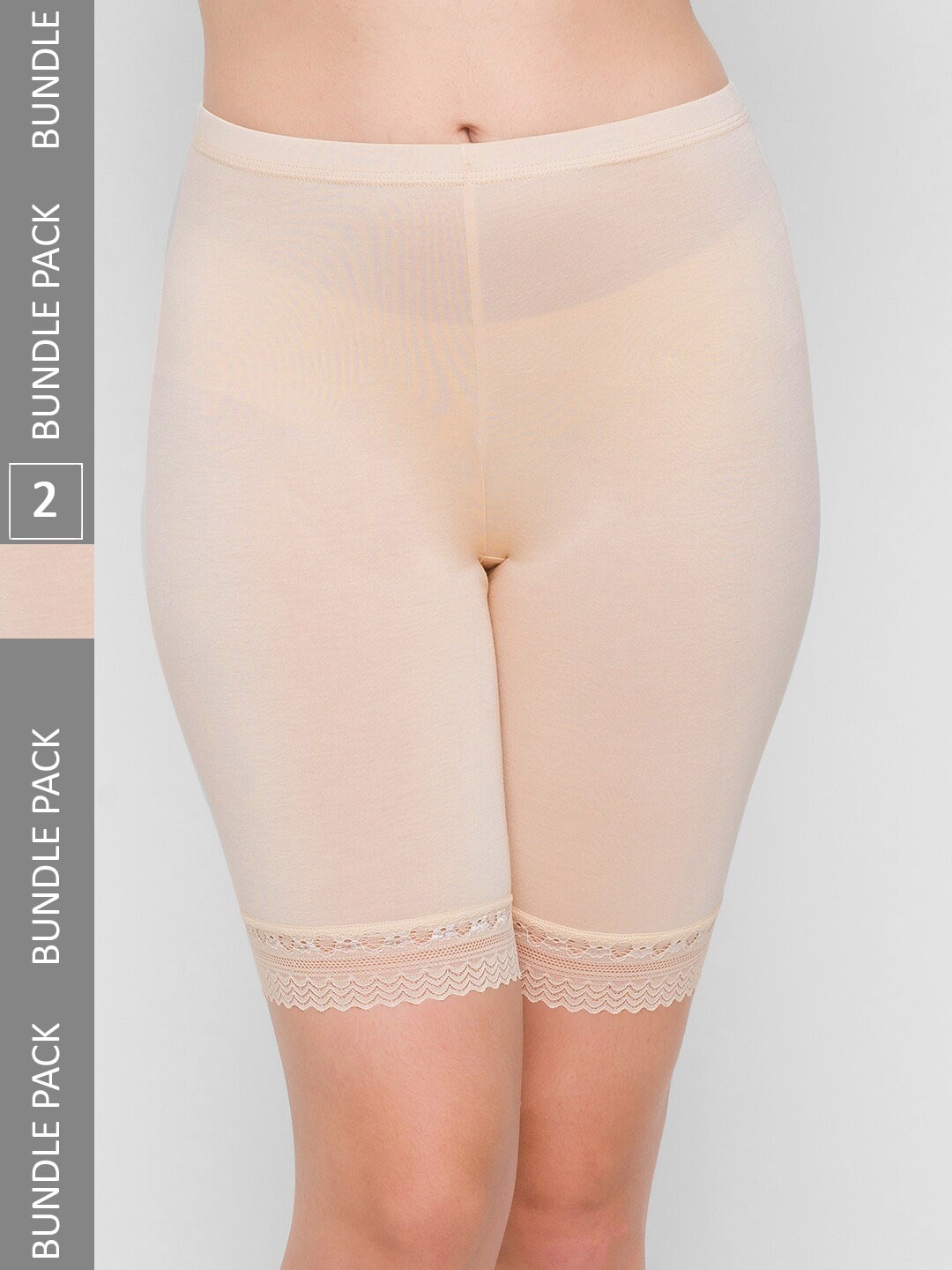 

NOIRA Women Pack Of 2 Tummy and Thigh Shaper, Beige