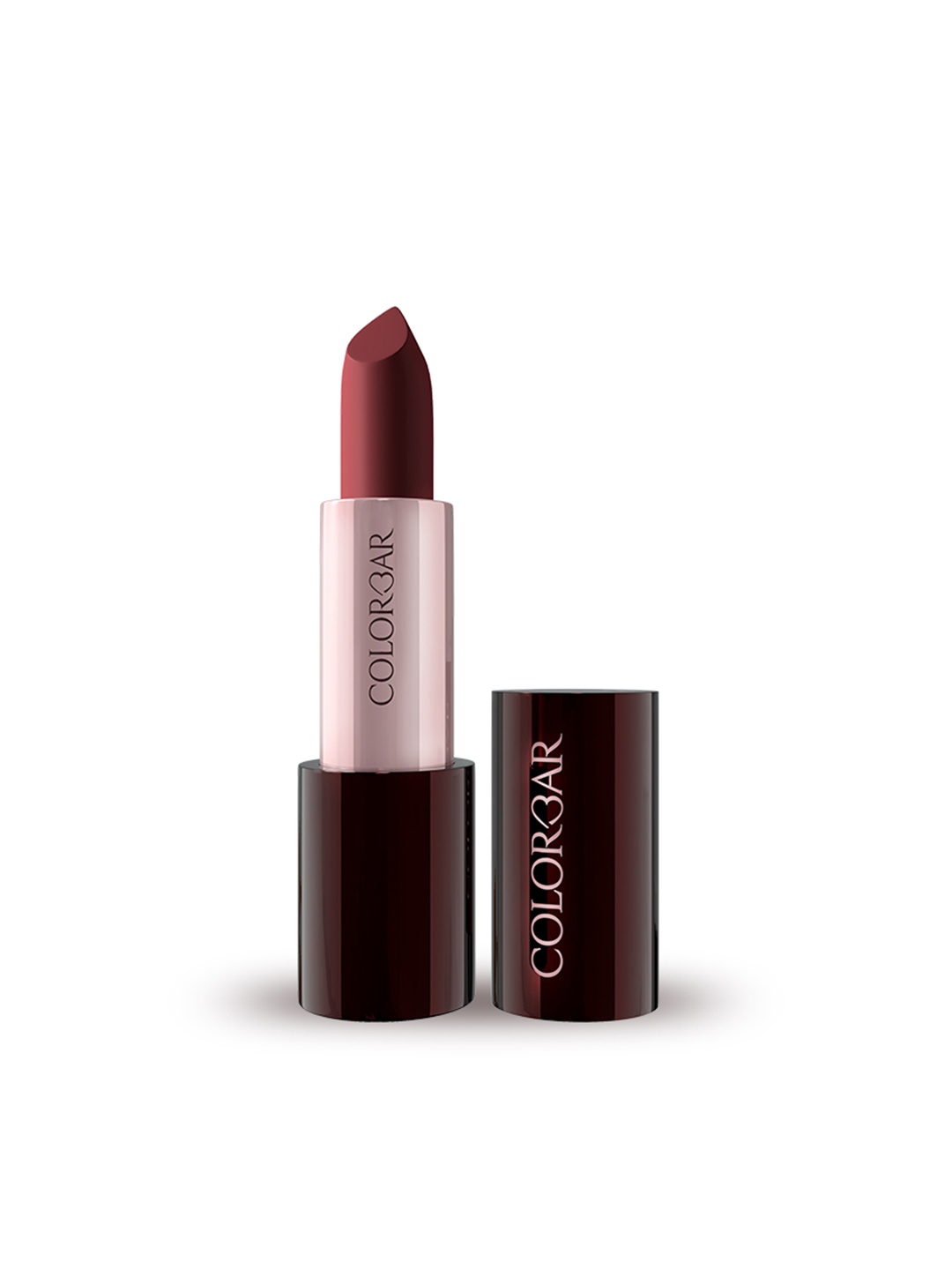 Colorbar Take Me As I Am Vegan Matte Refillable Lipstick with Vit E - Flirtatious Pink 005, Burgundy