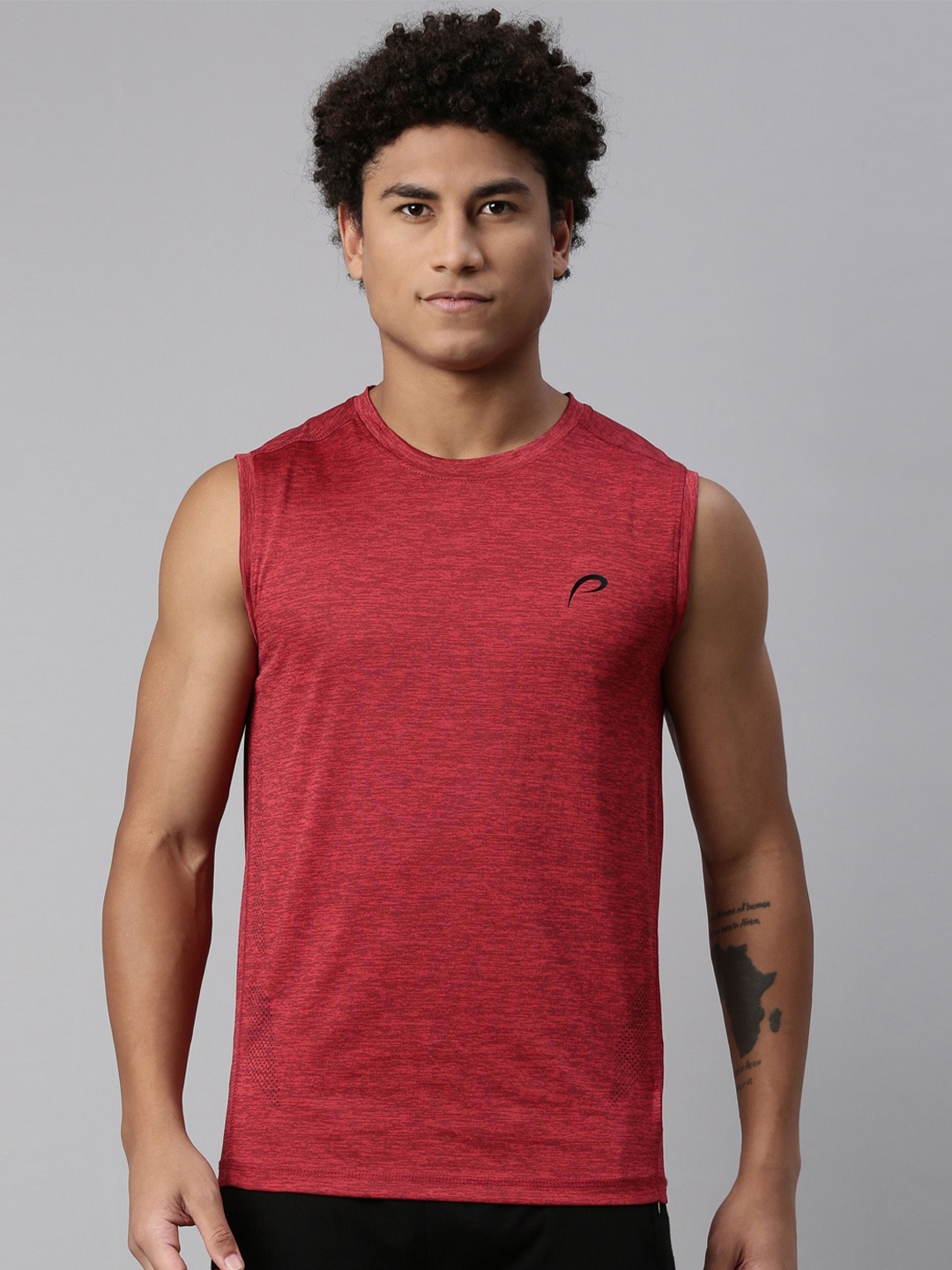 

Proline Round Neck Sleeveless T-shirt, Red