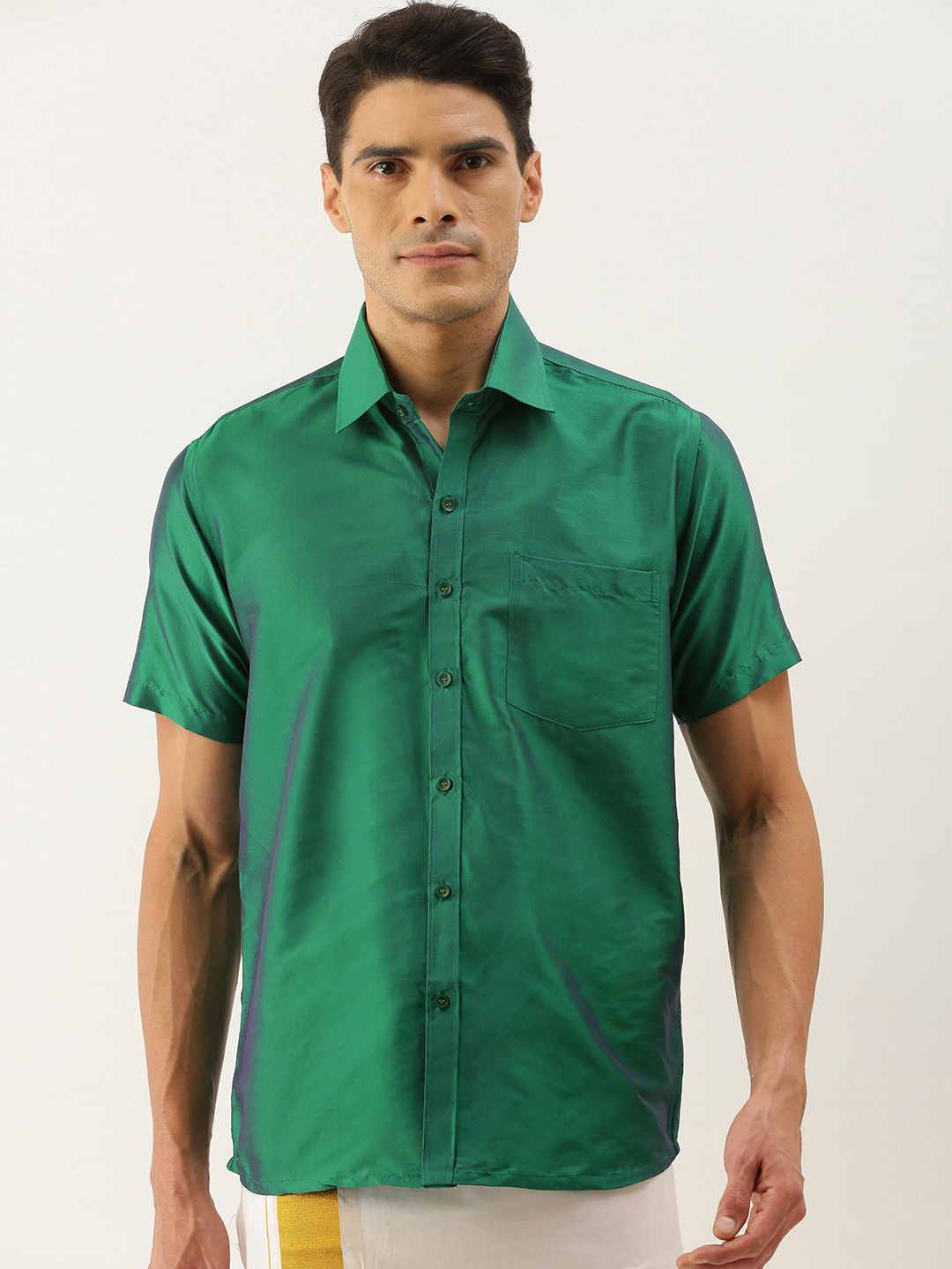 

THANGAMAGAN Standard Fit Shirt, Green