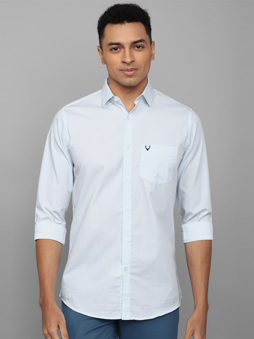 

Allen Solly Slim Fit Cotton Casual Shirt, Blue
